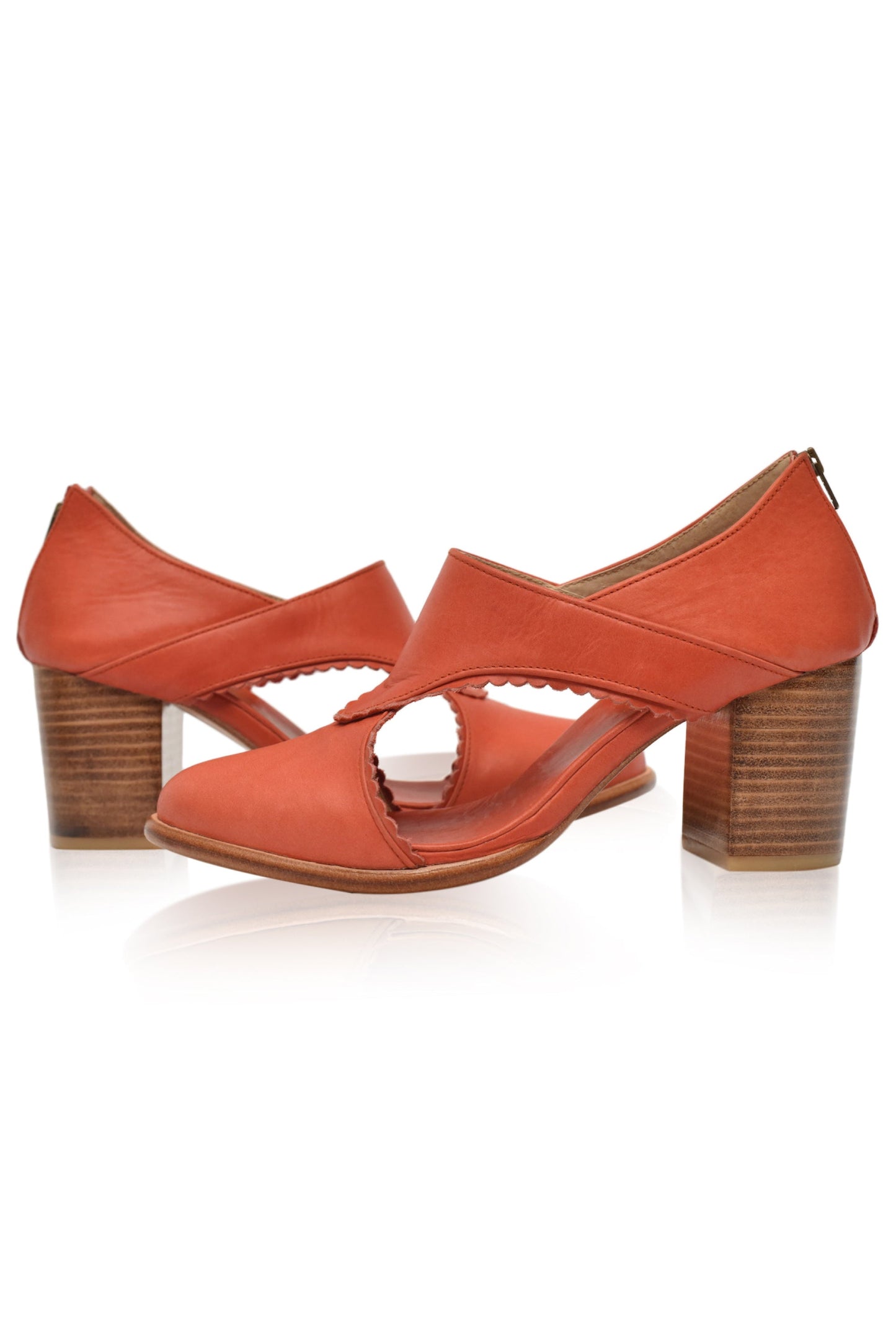 Henrietta Leather Heel Booties