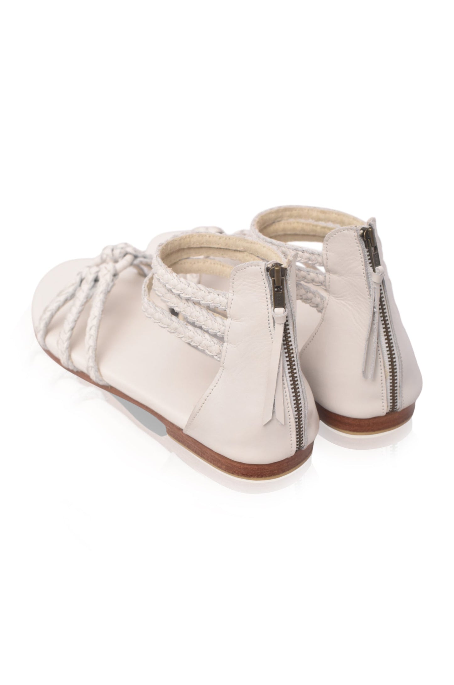 Josette Braided Leather Sandals