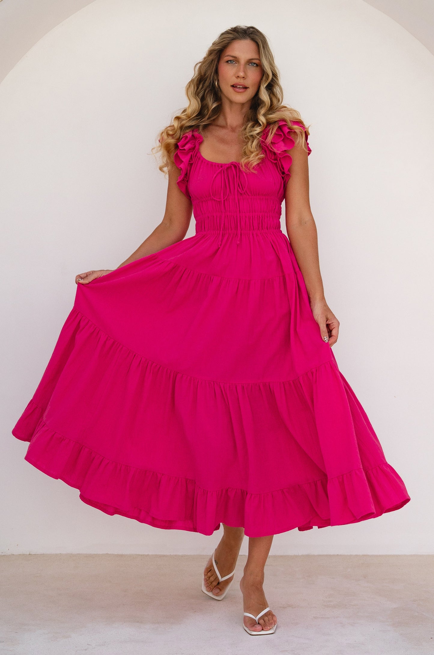 Hyacinthe Ruffled Maxi Dress