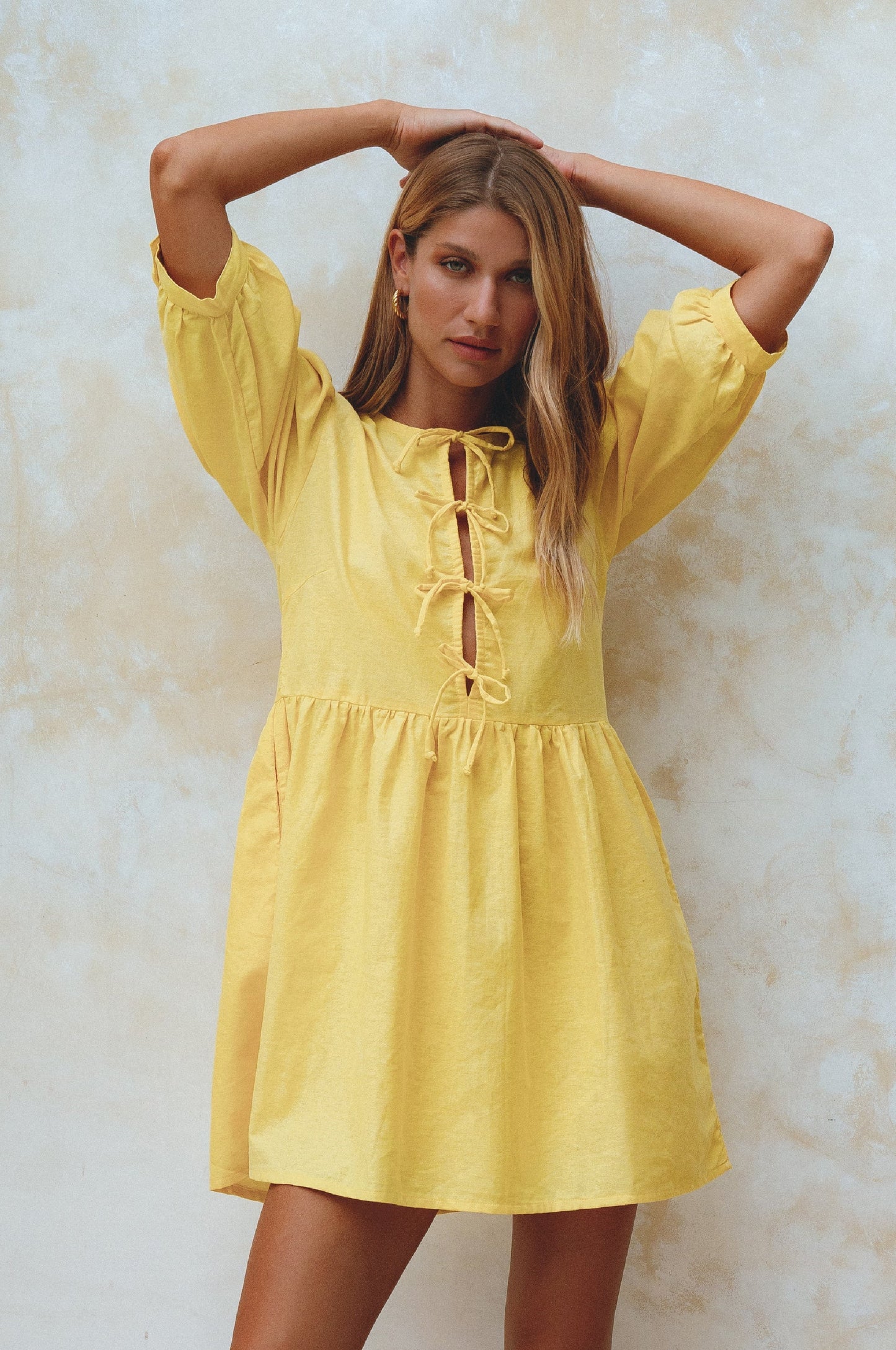 Domitille Organic Linen Mini Dress