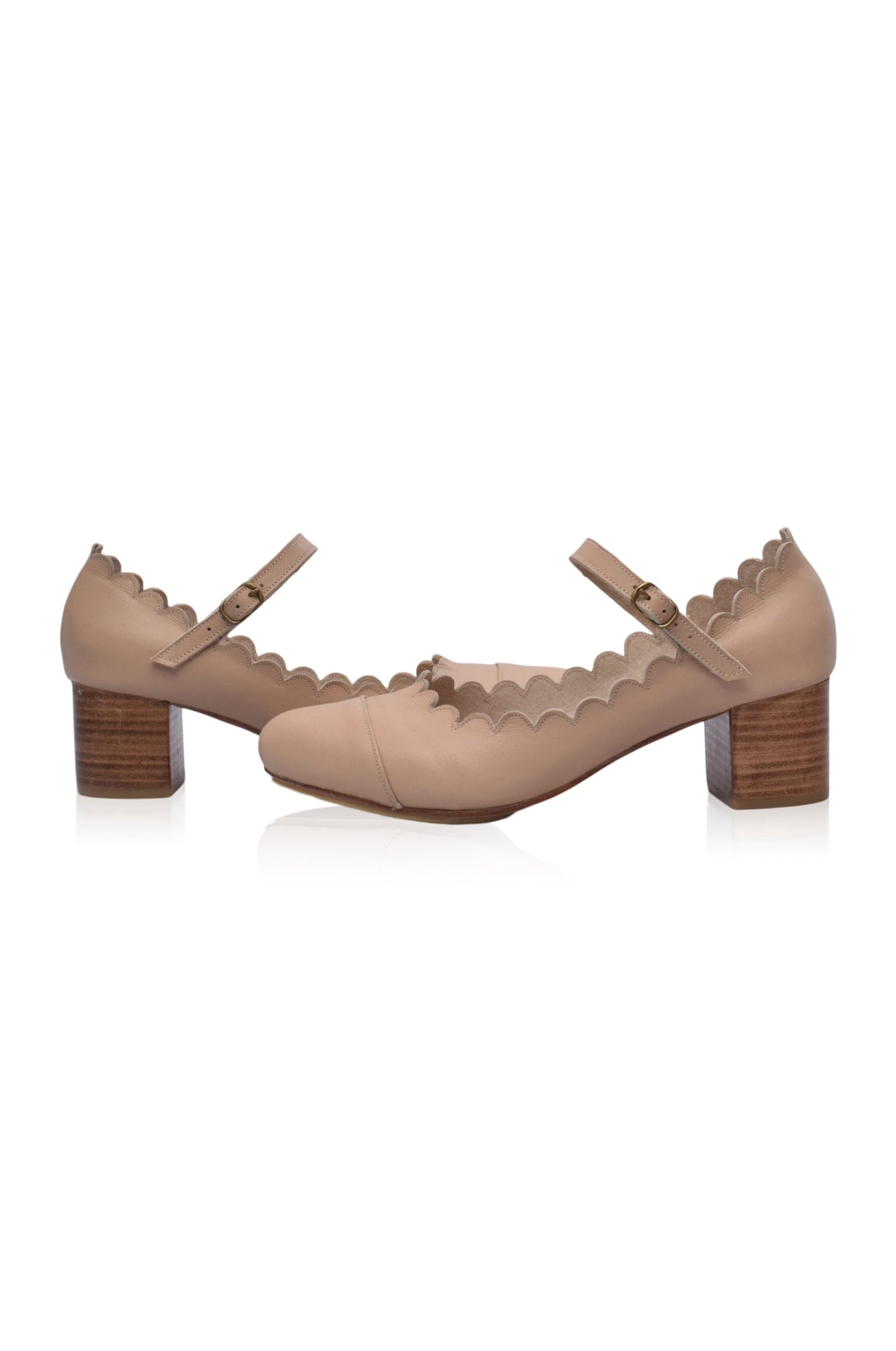 Karolien Mary Jane Leather Heels