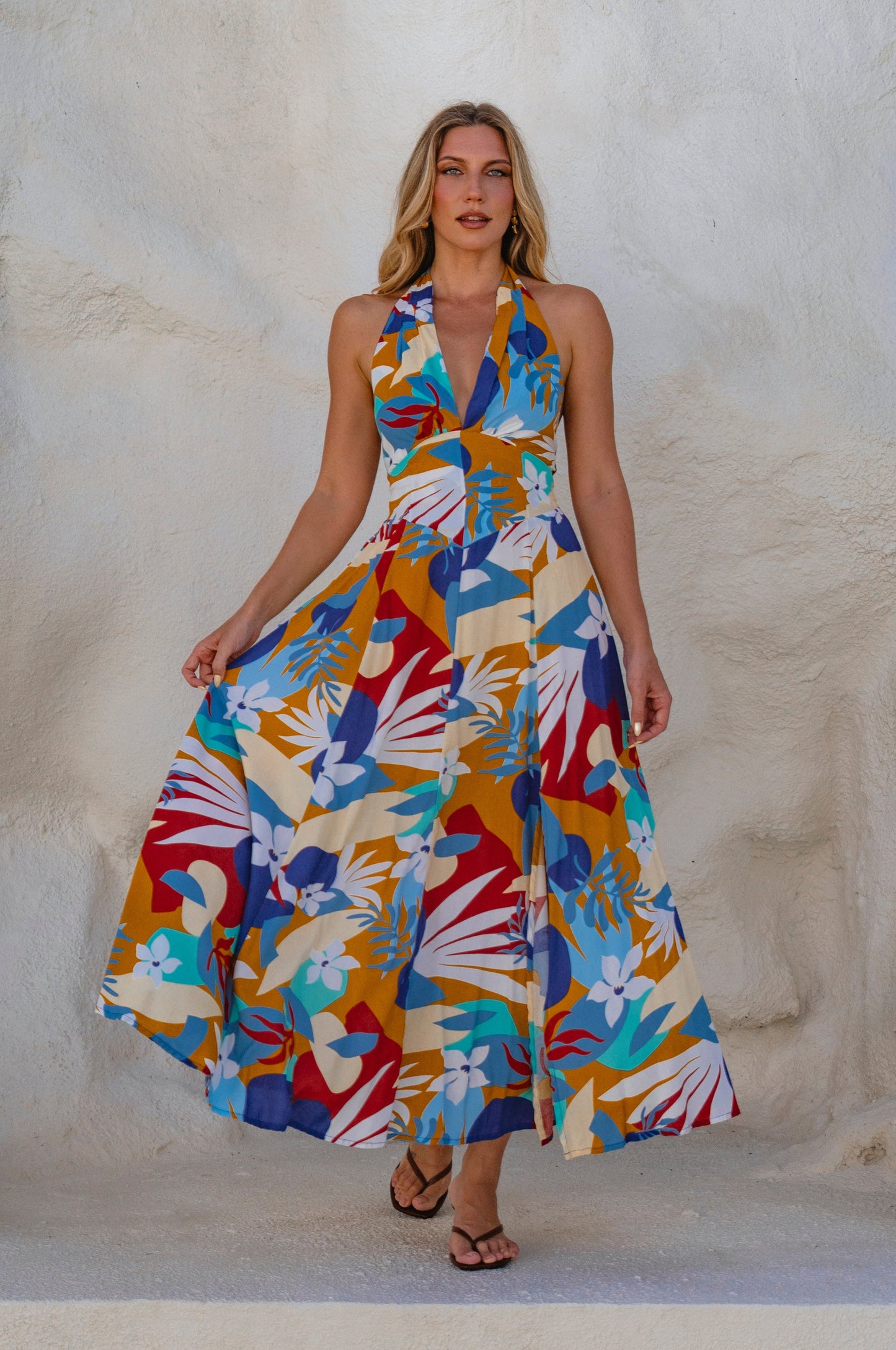 Amarante Halterneck Maxi Dress