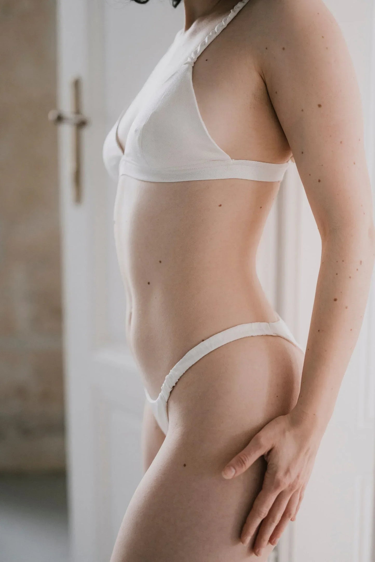 Silk Brazilian Briefs – White