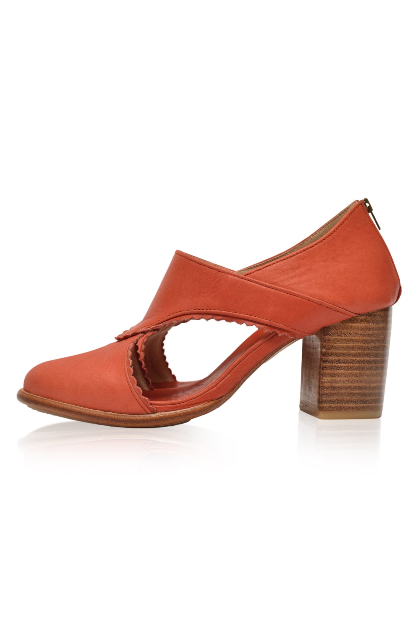 Henrietta Leather Heel Booties