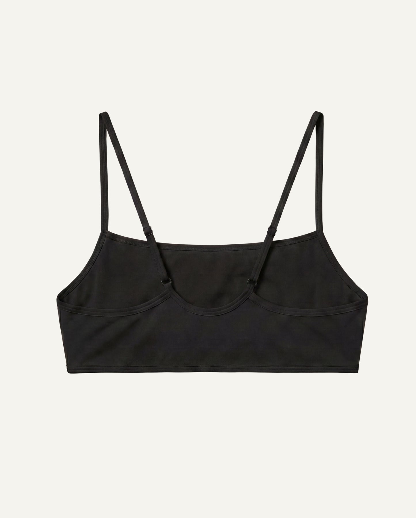 Merino Wool Sports Bandeau Bra - Black