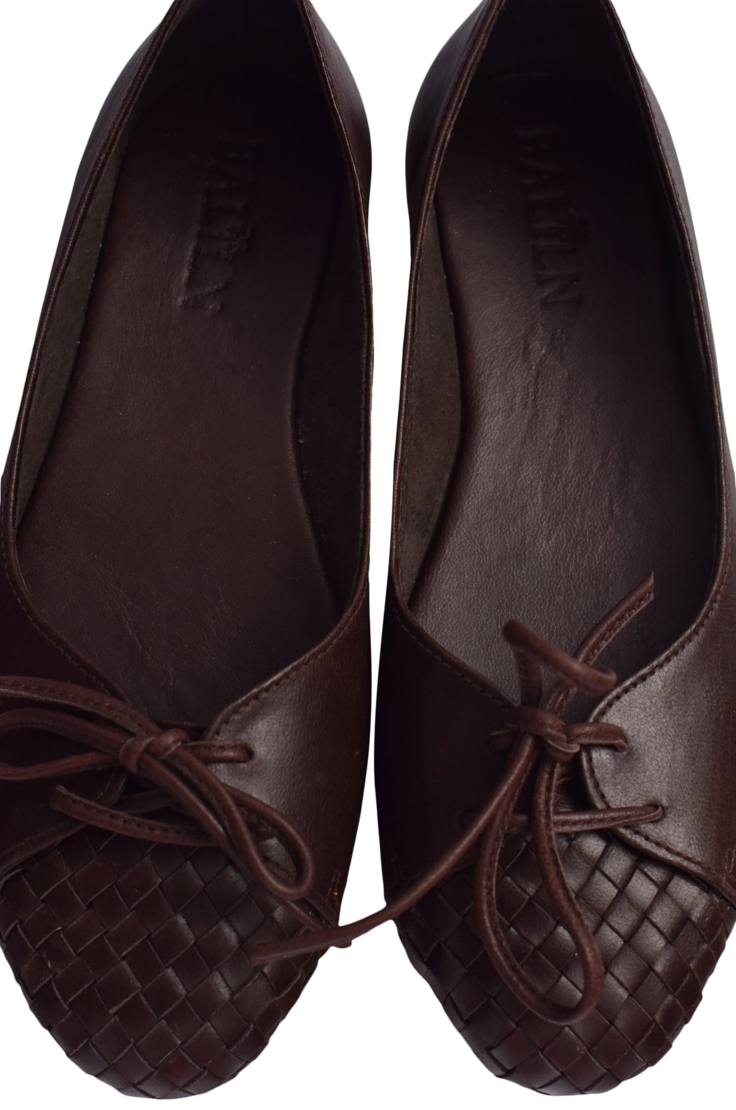 Alexandra Woven Leather Flats