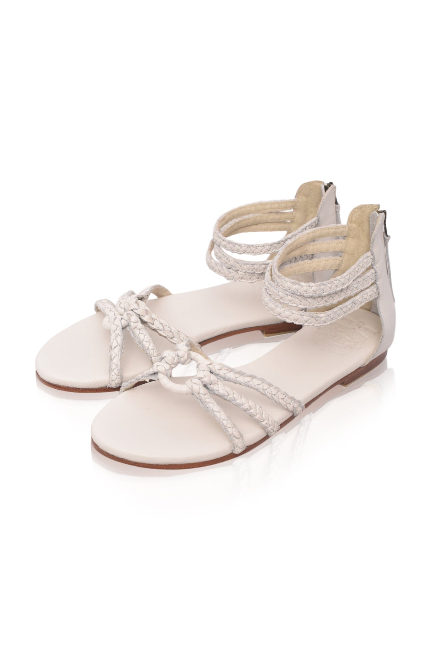 Josette Braided Leather Sandals