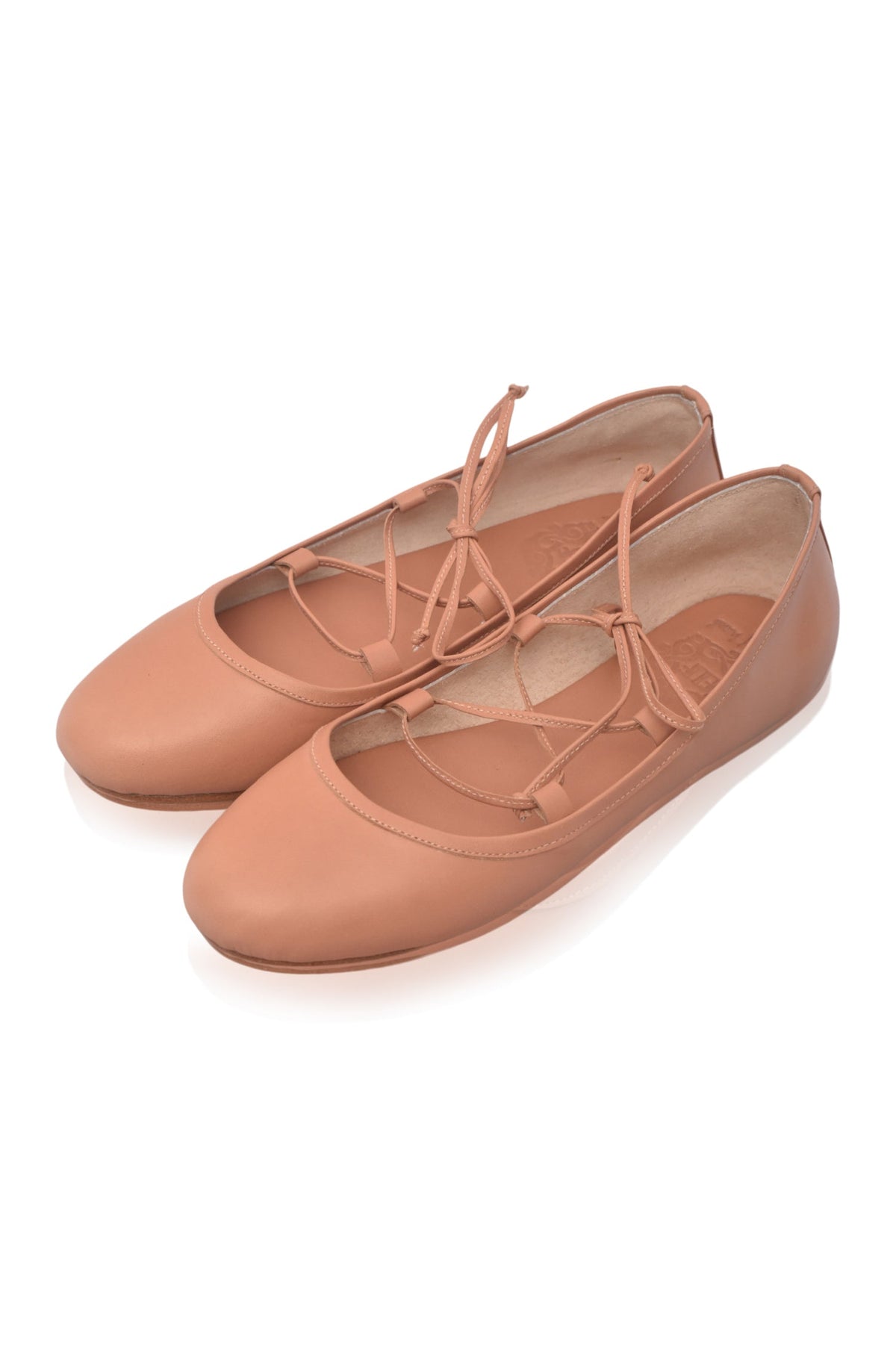 Lisanne Lace-Up Leather Flats