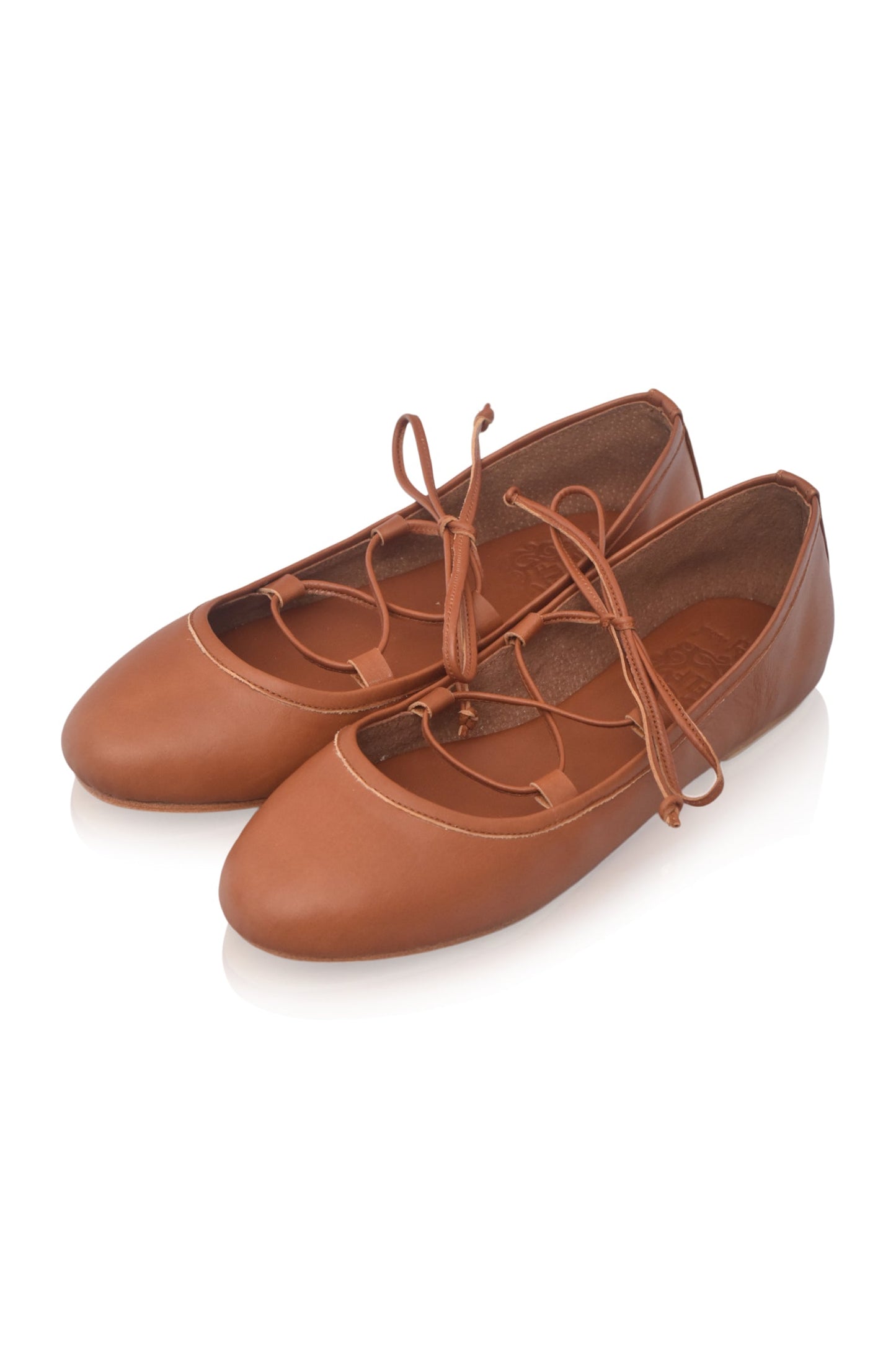 Lisanne Lace-Up Leather Flats