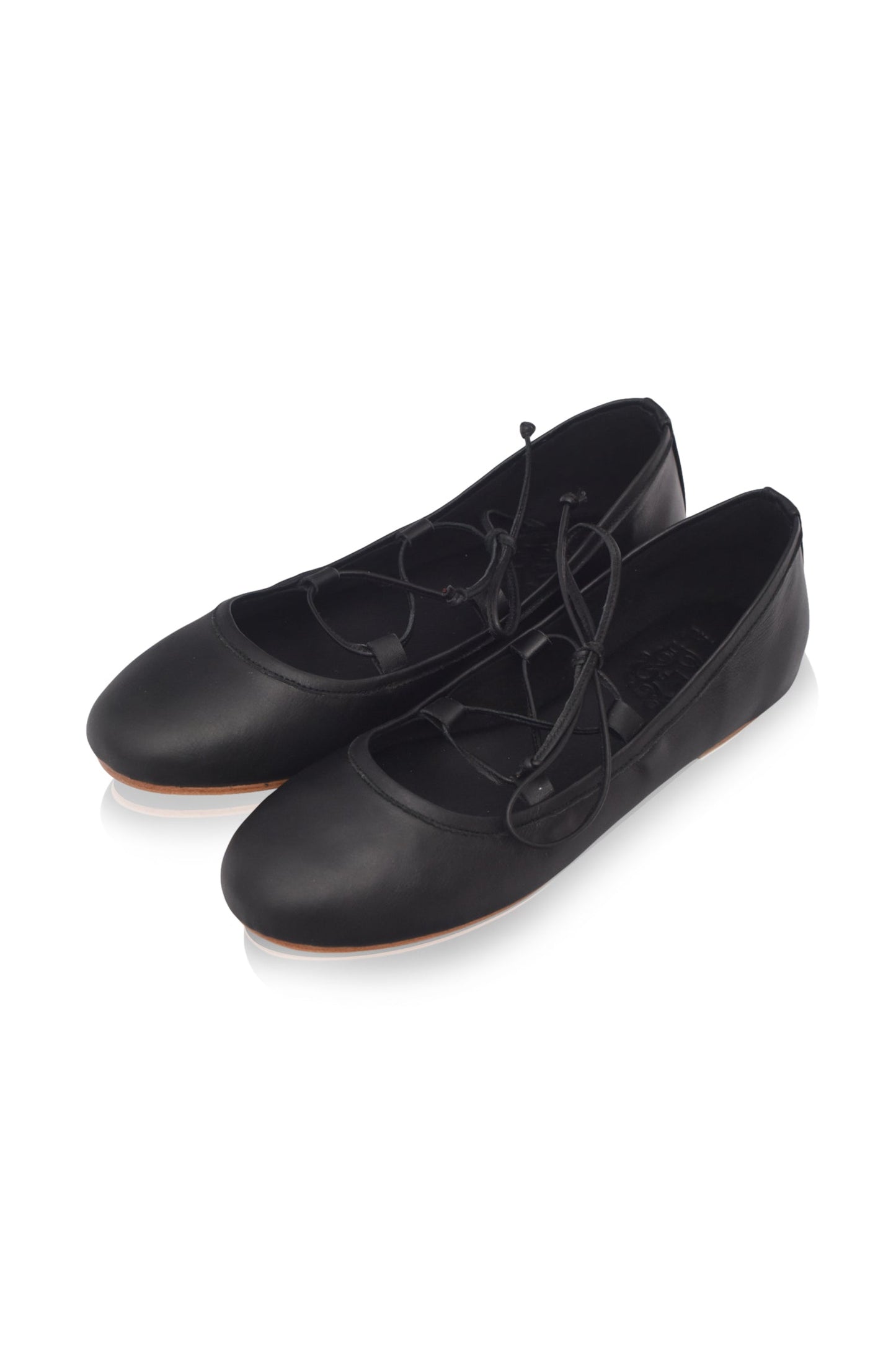 Lisanne Lace-Up Leather Flats
