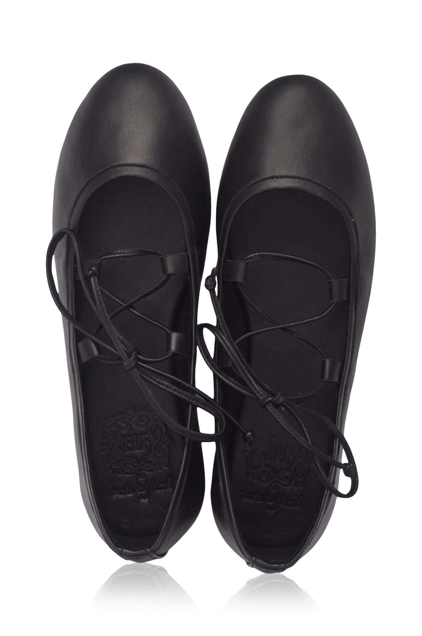 Lisanne Lace-Up Leather Flats