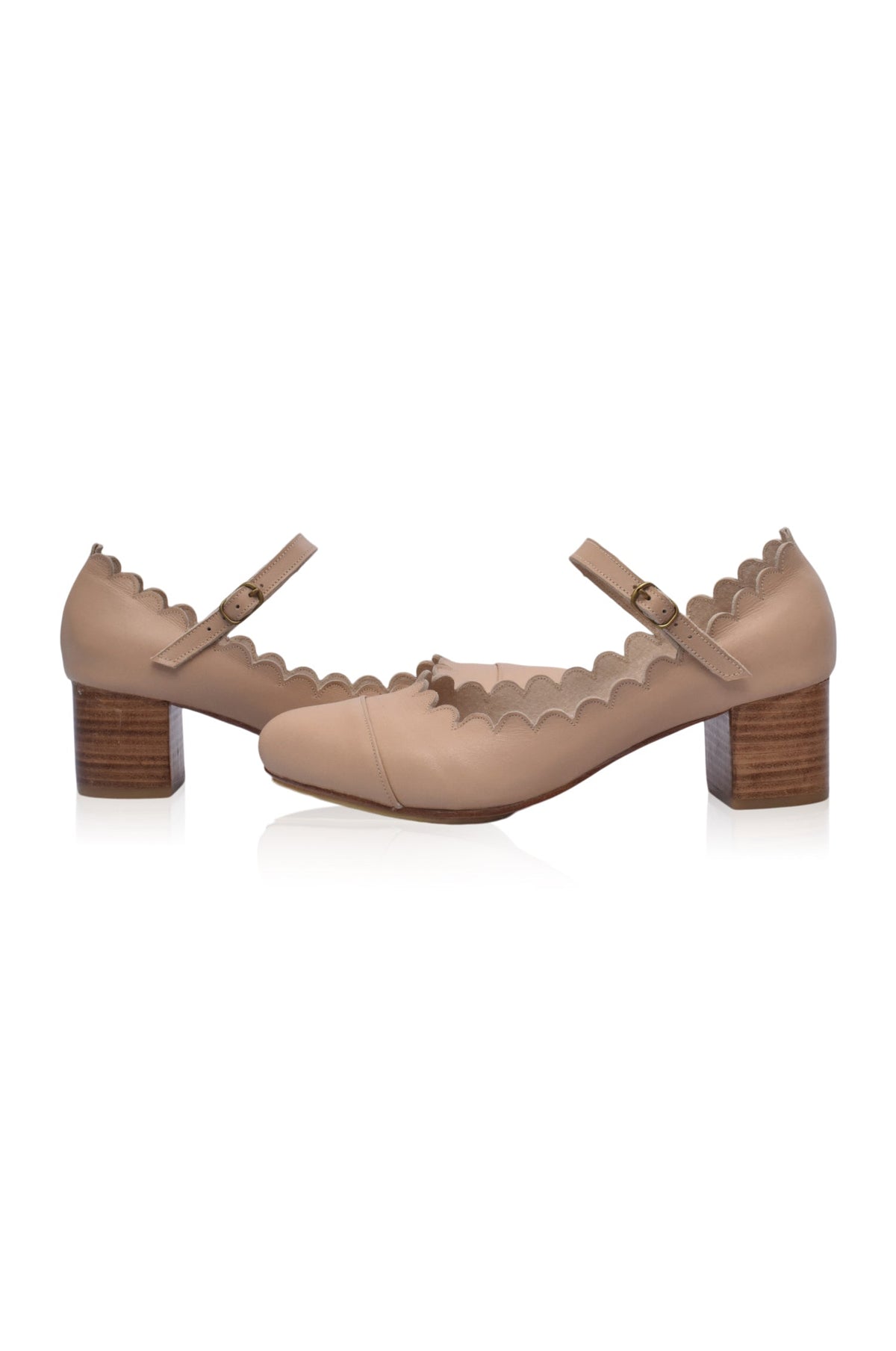 Karolien Mary Jane Leather Heels