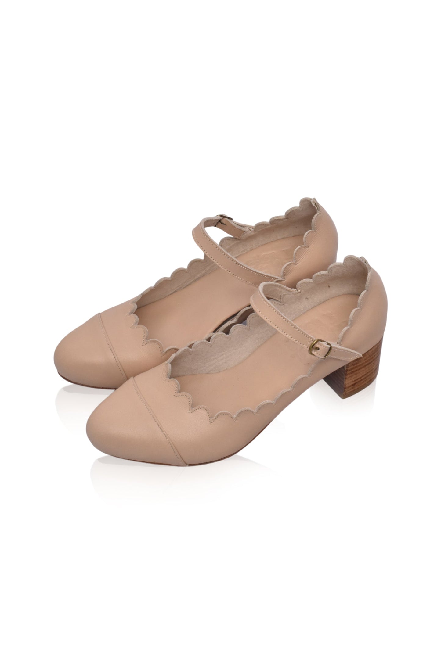Karolien Mary Jane Leather Heels