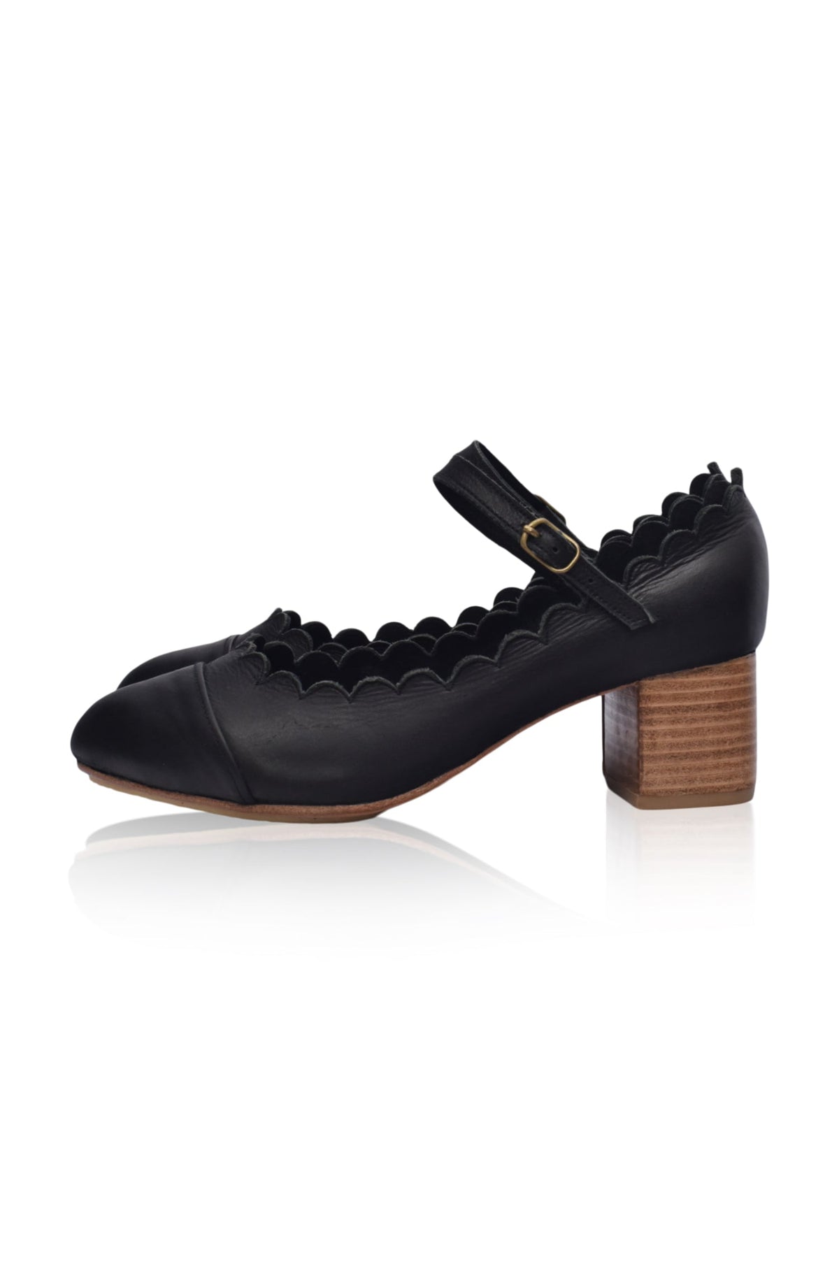 Karolien Mary Jane Leather Heels