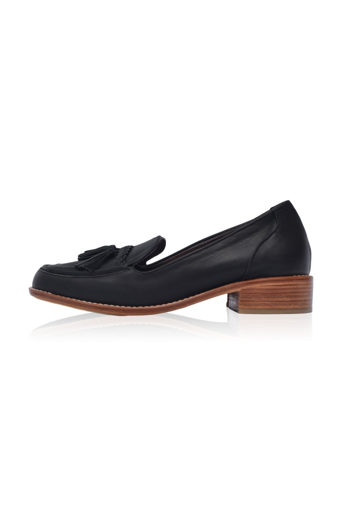 Dominique Leather Loafers with Tassel