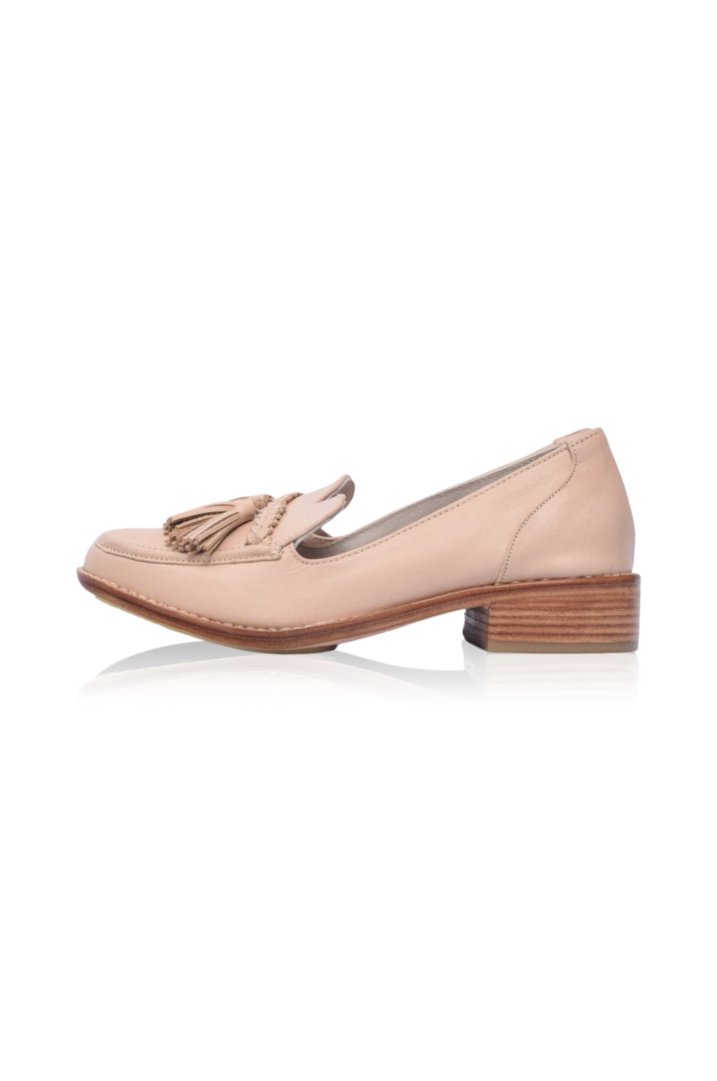 Dominique Leather Loafers with Tassel