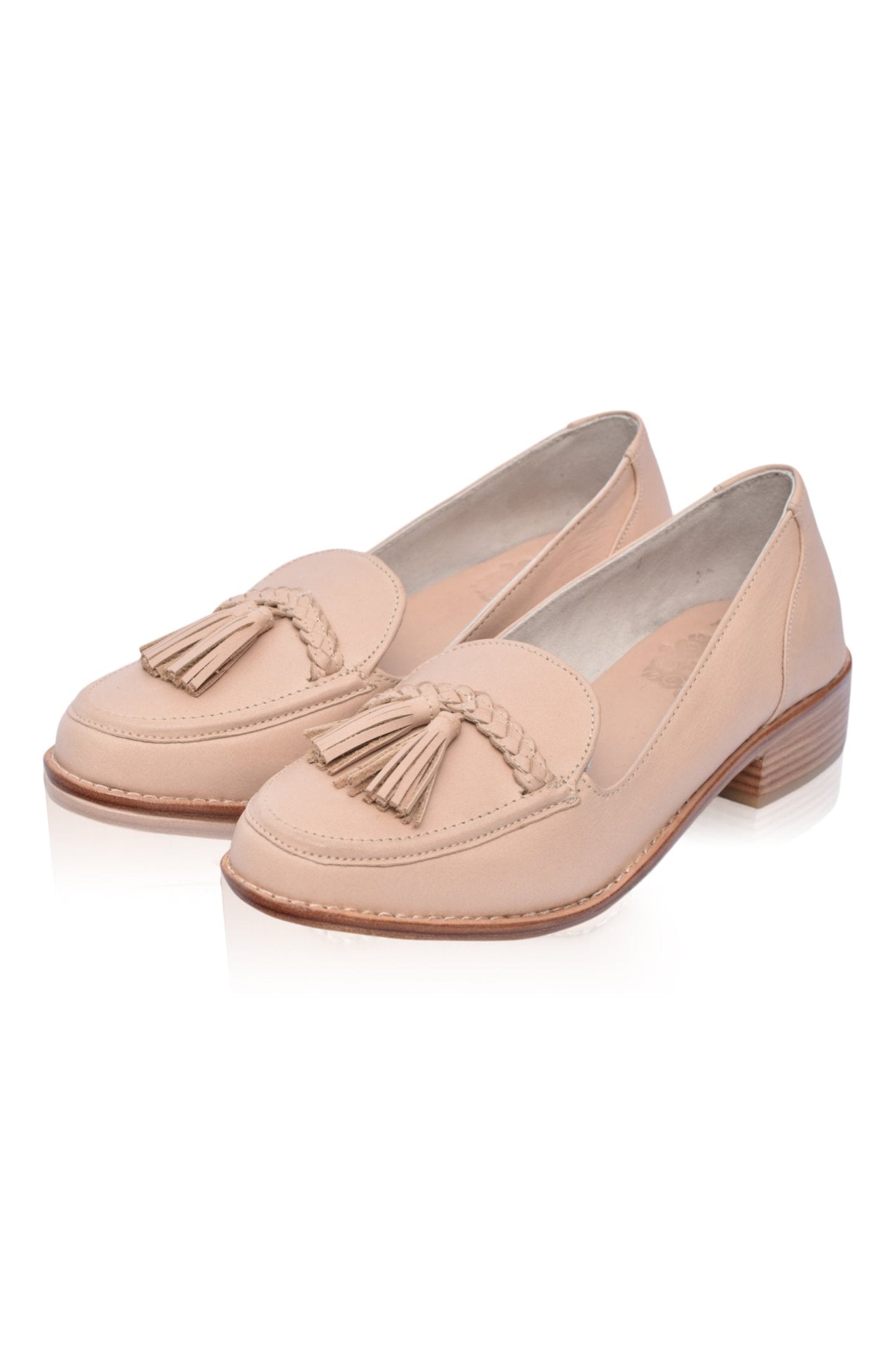 Dominique Leather Loafers with Tassel