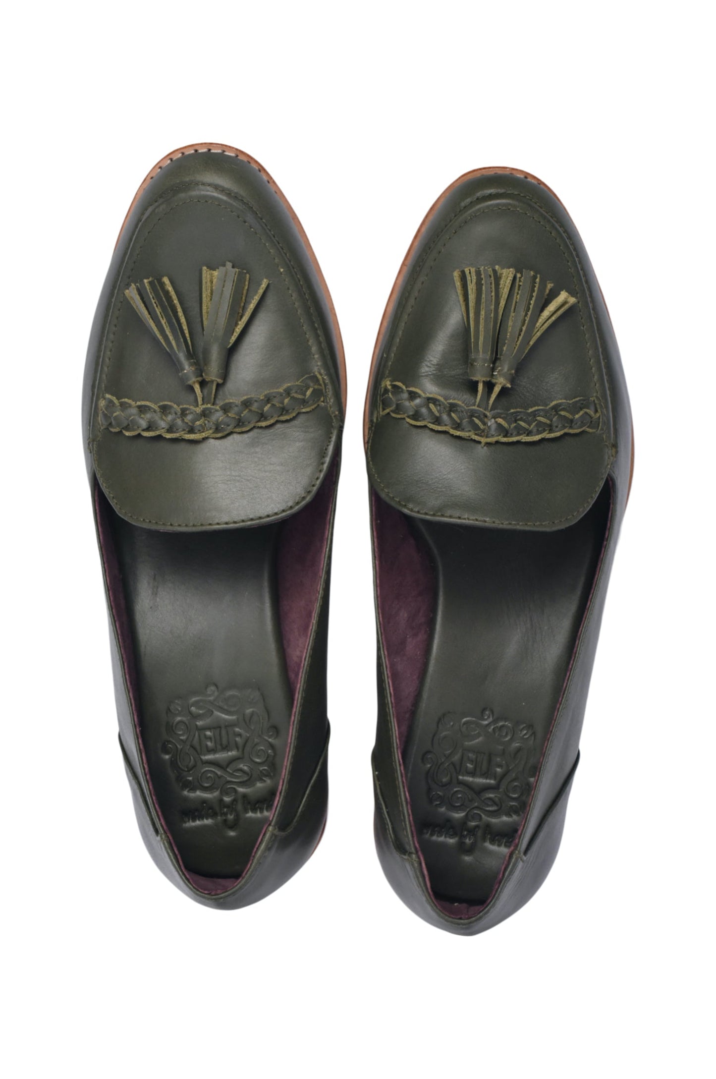 Dominique Leather Loafers with Tassel