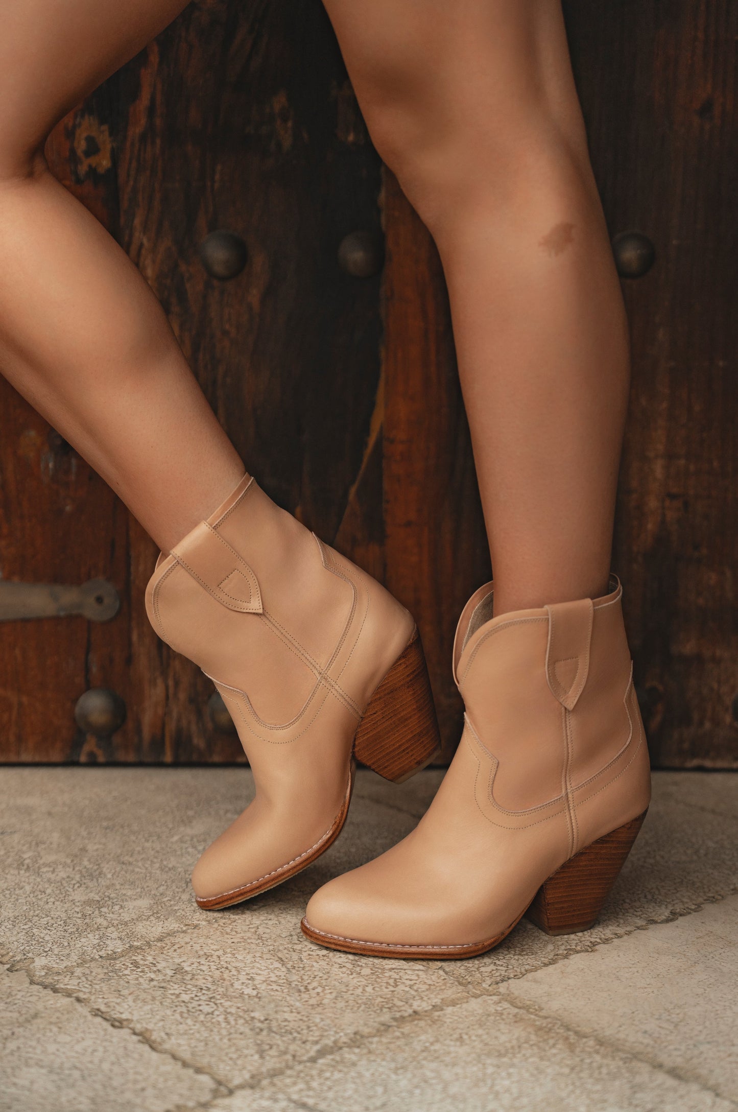 Greetje Cowboy Leather Boots