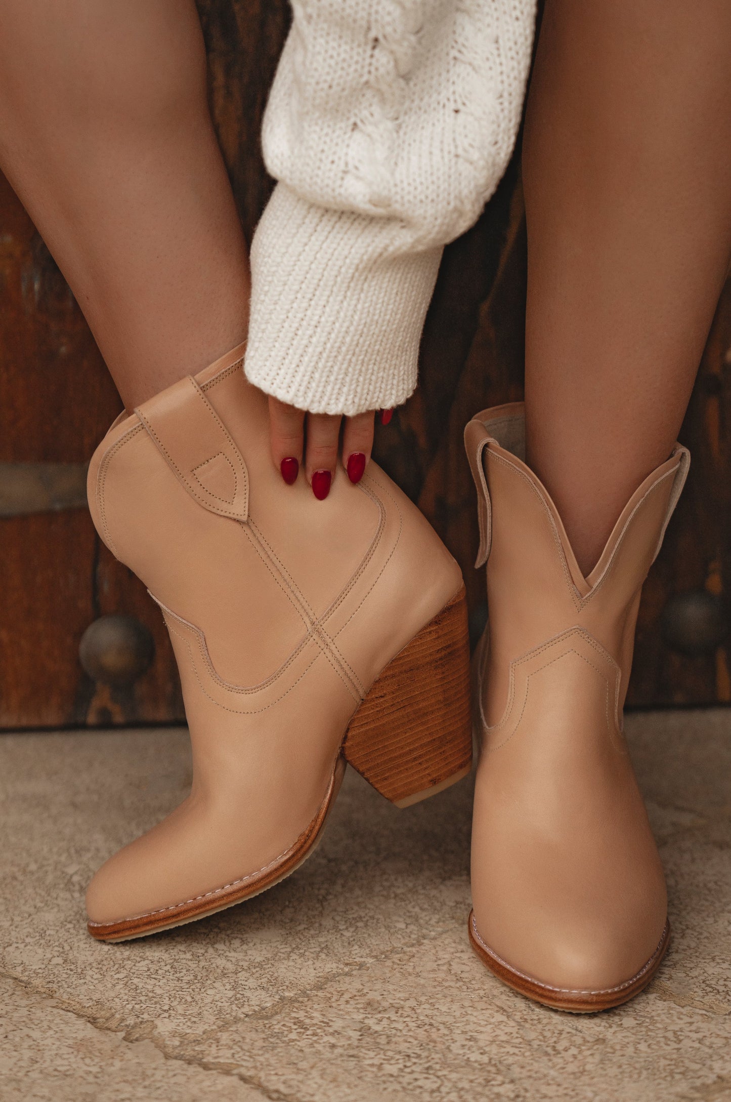 Greetje Cowboy Leather Boots