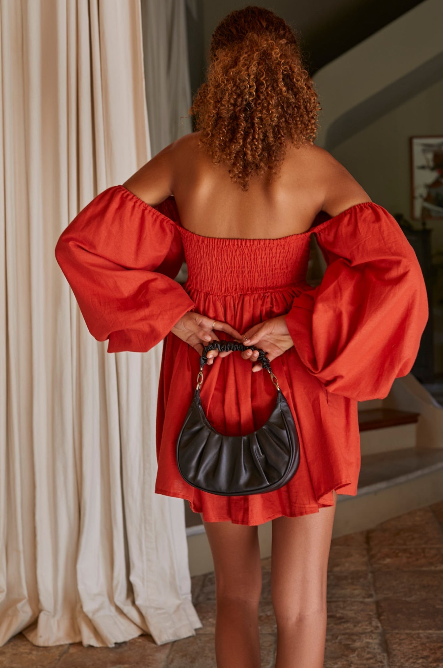 Cyrielle Linen Mini Dress