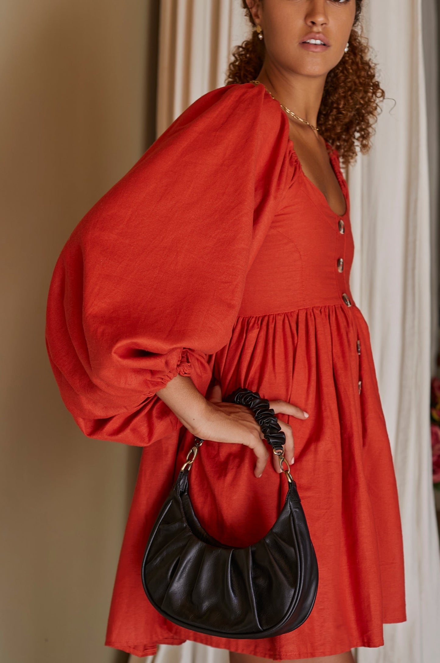 Cyrielle Linen Mini Dress