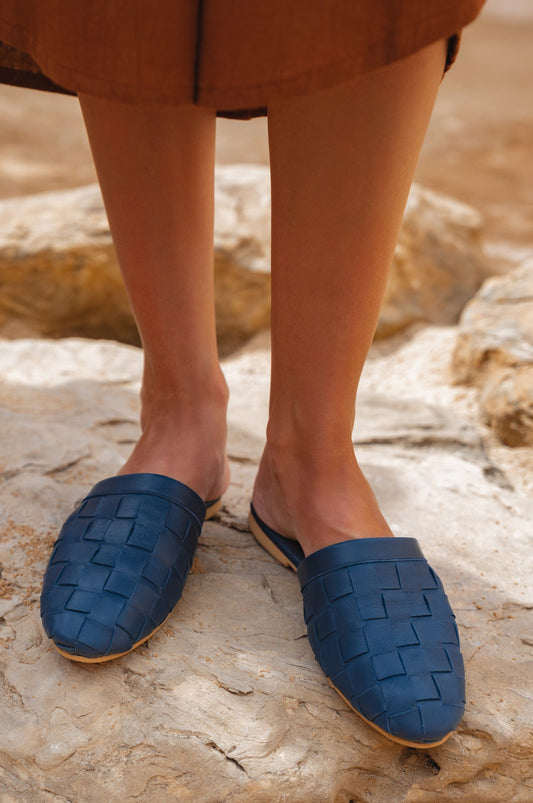 Amara Leather Slides