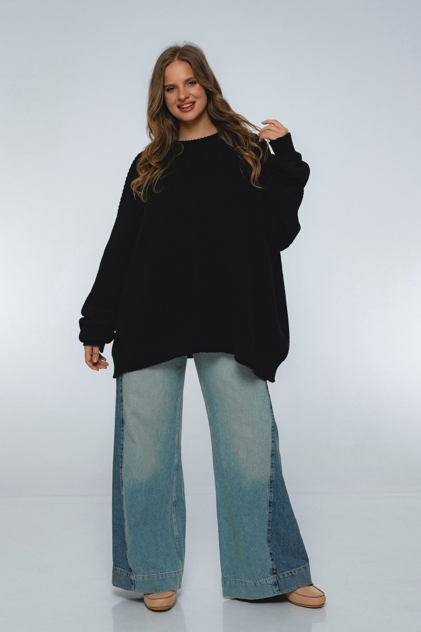 Colette Long Sleeve Cotton Sweater