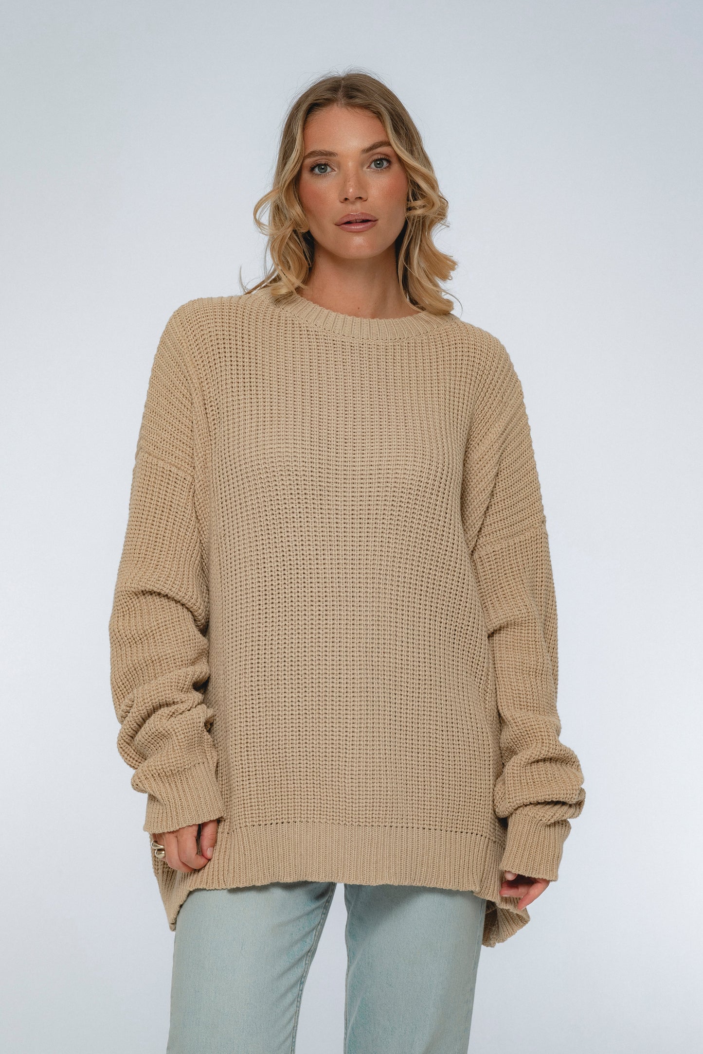 Colette Long Sleeve Cotton Sweater
