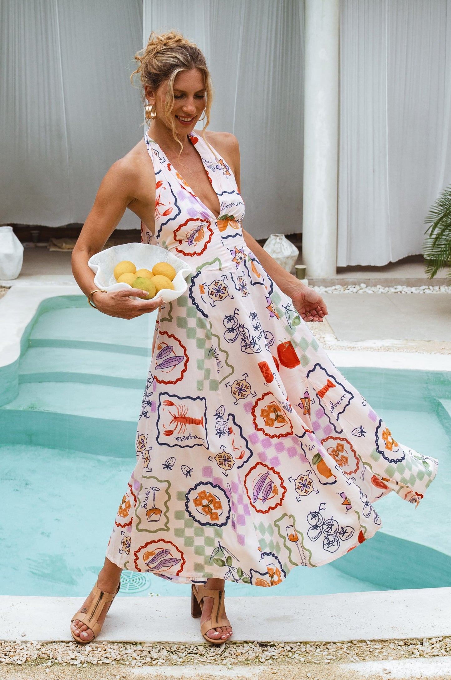 Amarante Halterneck Maxi Dress
