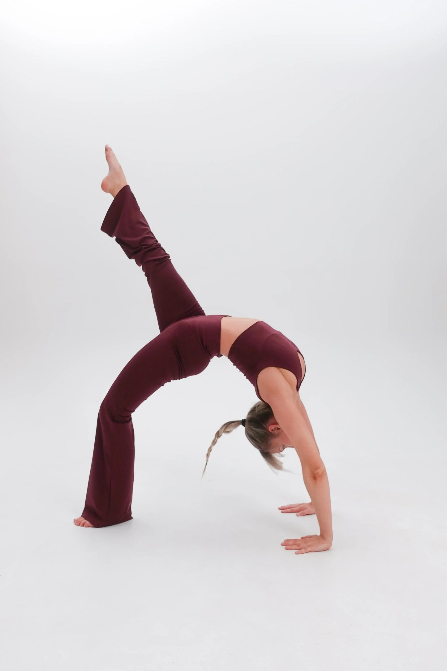 Women's Seacell Flared Pants- Burgundy