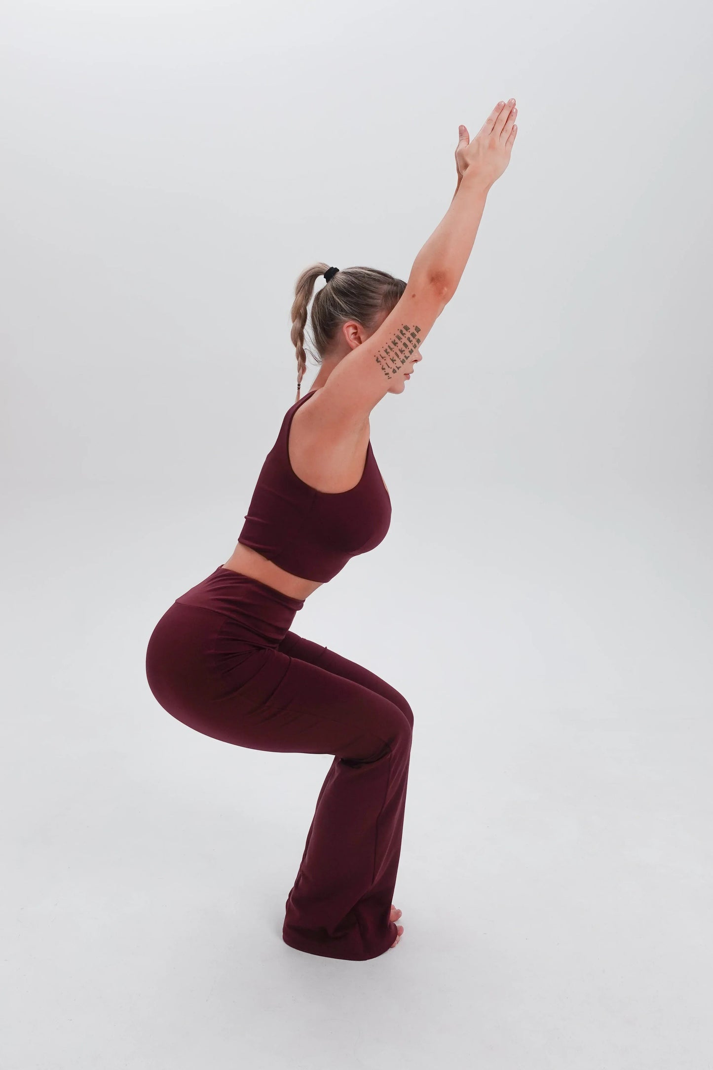 Women's Seacell Flared Pants- Burgundy