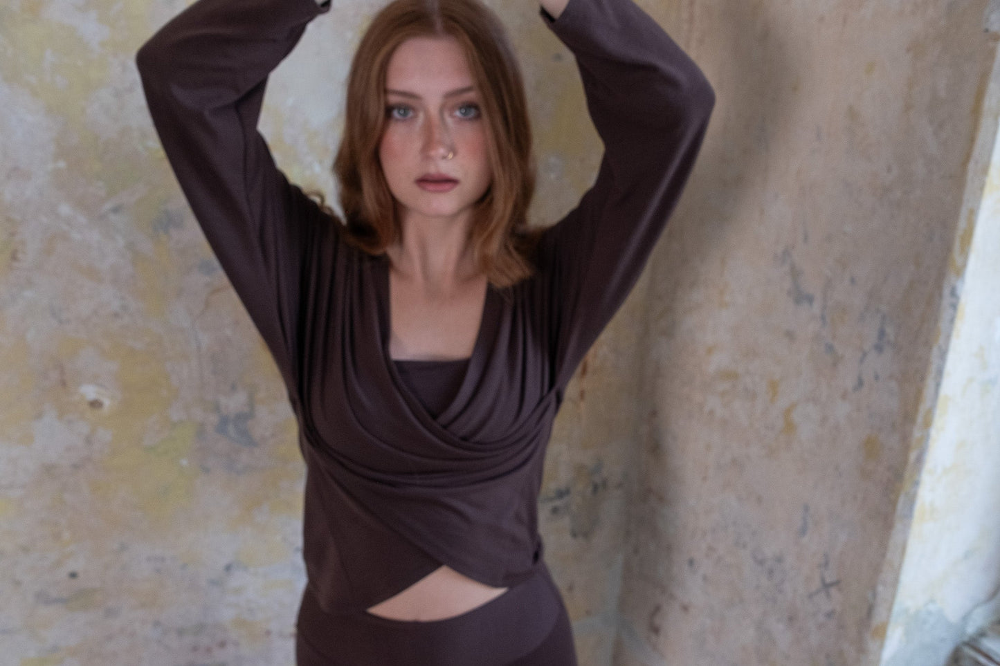Lenthe Merino Wool Wrap Sweater