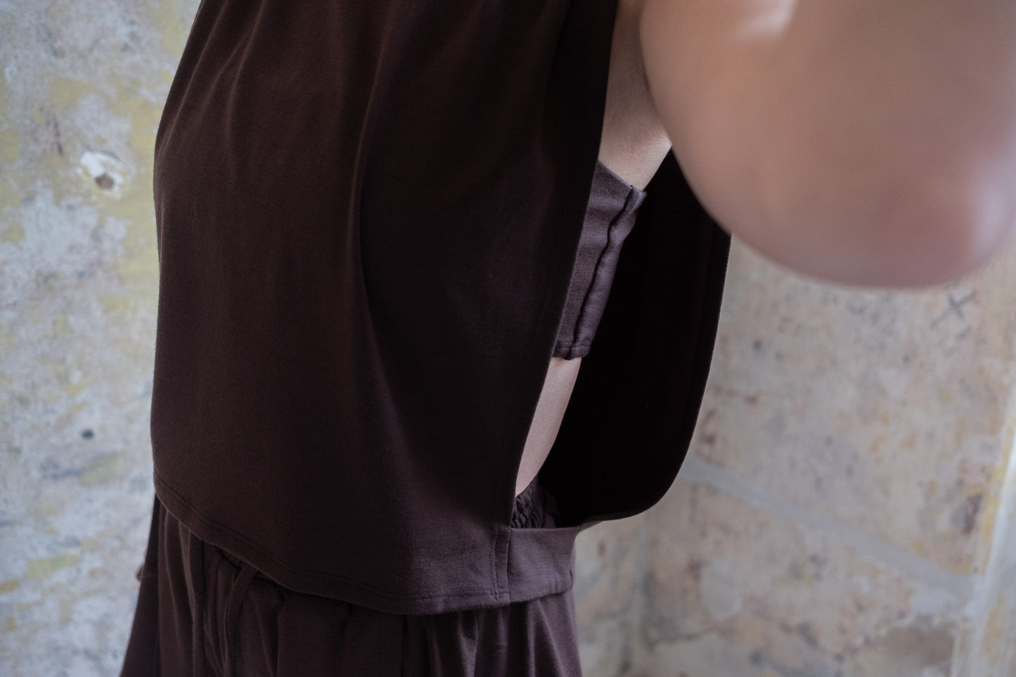 Marlein Merino Wool Open-Side Top