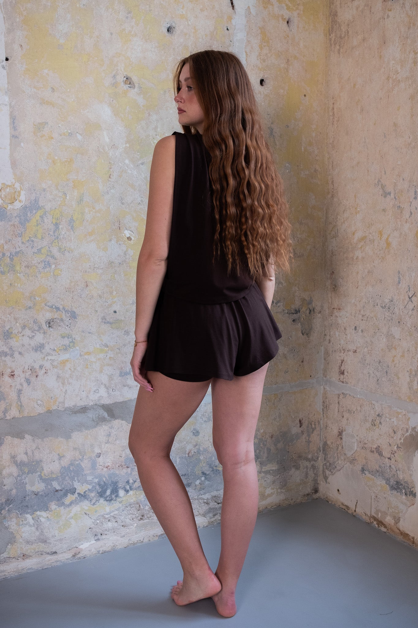 Marlein Merino Wool Open-Side Top