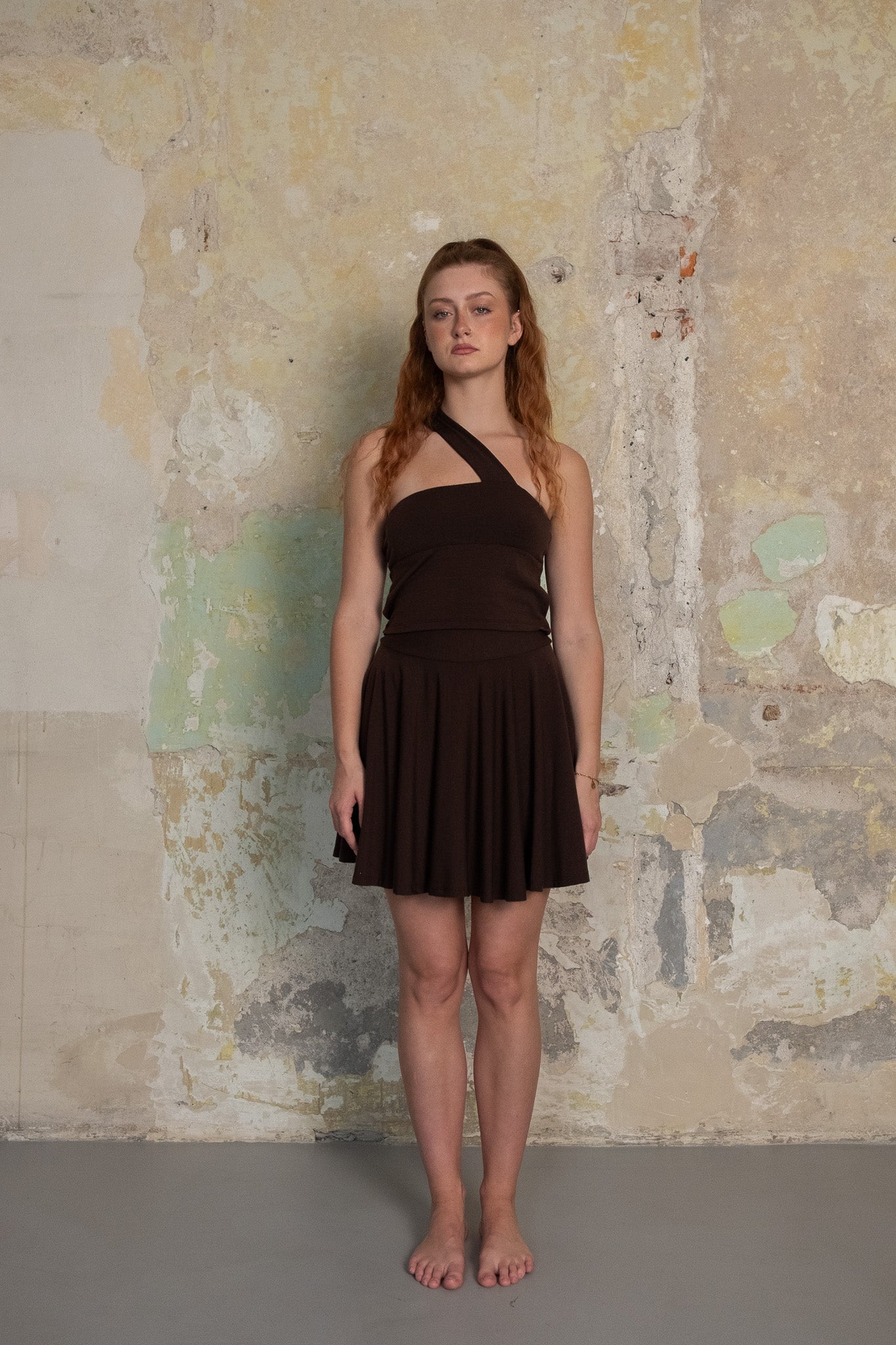 Tesse Merino Wool One-Shoulder Top