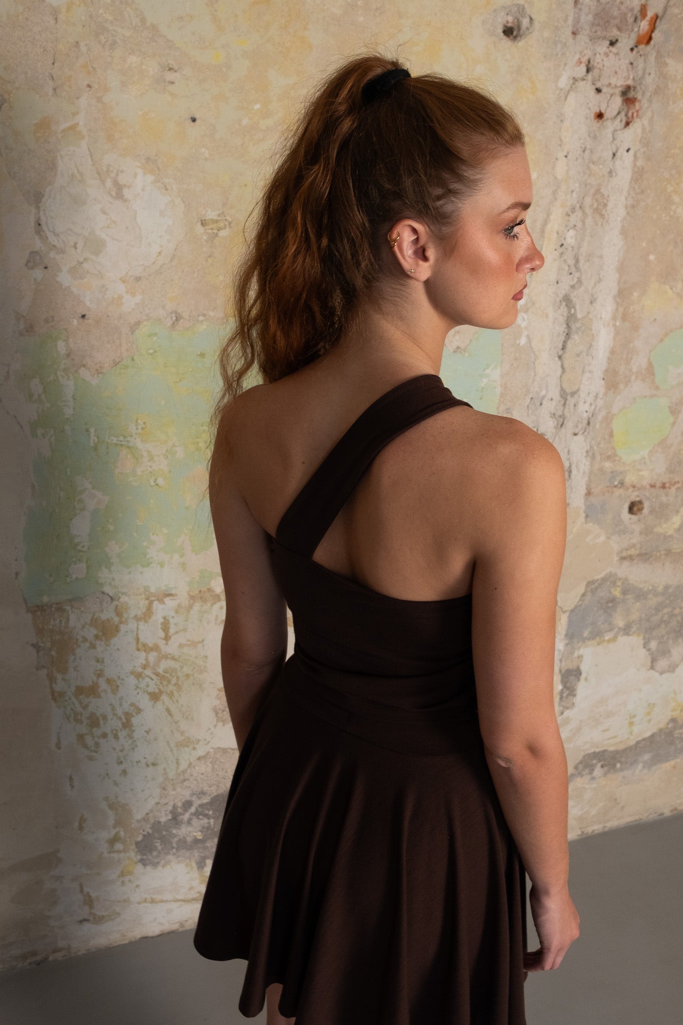 Tesse Merino Wool One-Shoulder Top