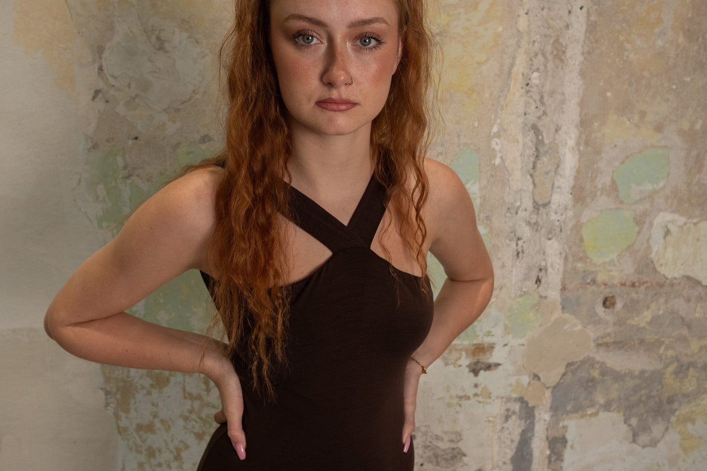 Mirthe Merino Wool Halter Jumpsuit