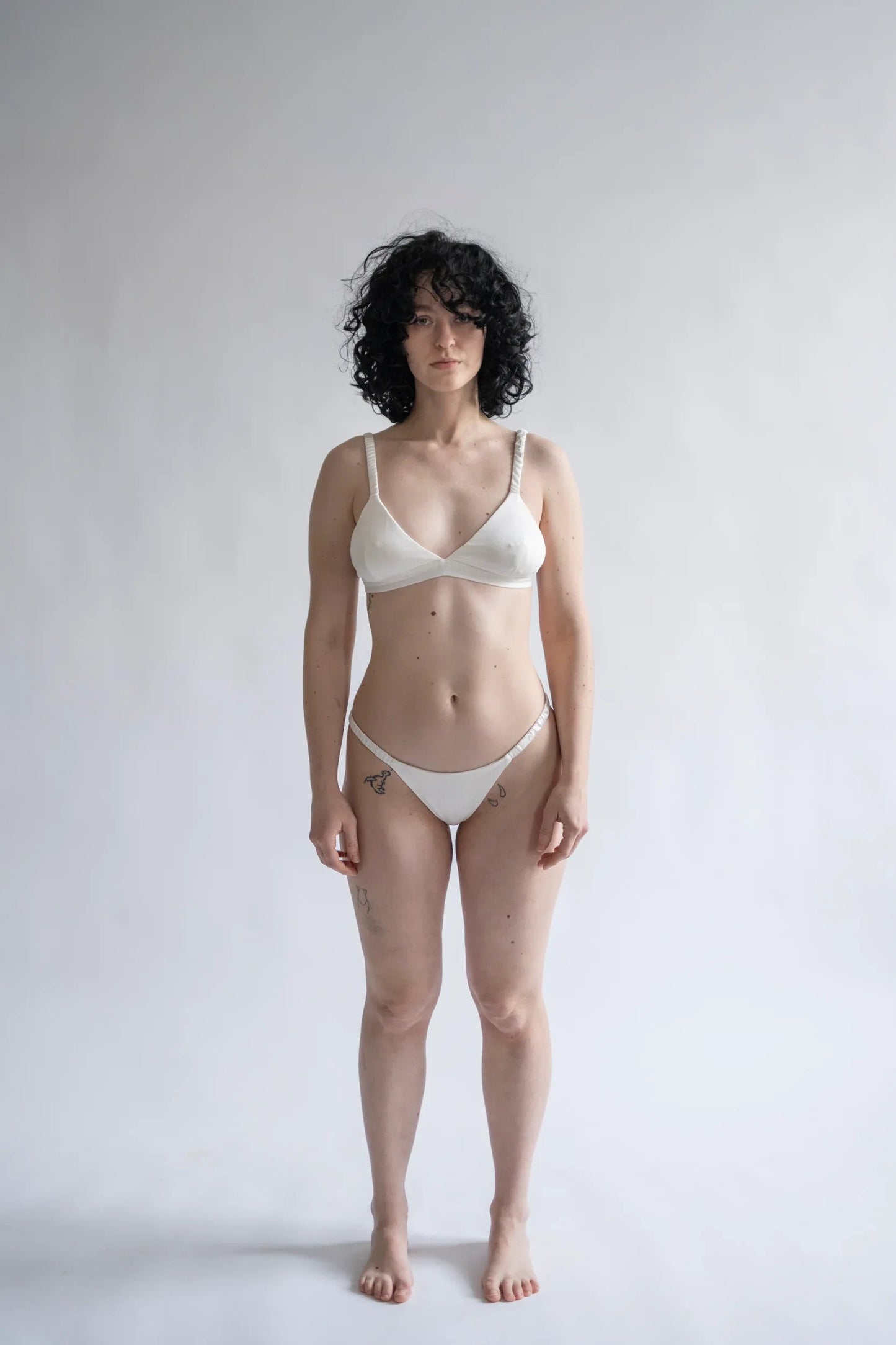 Silk Bra – White
