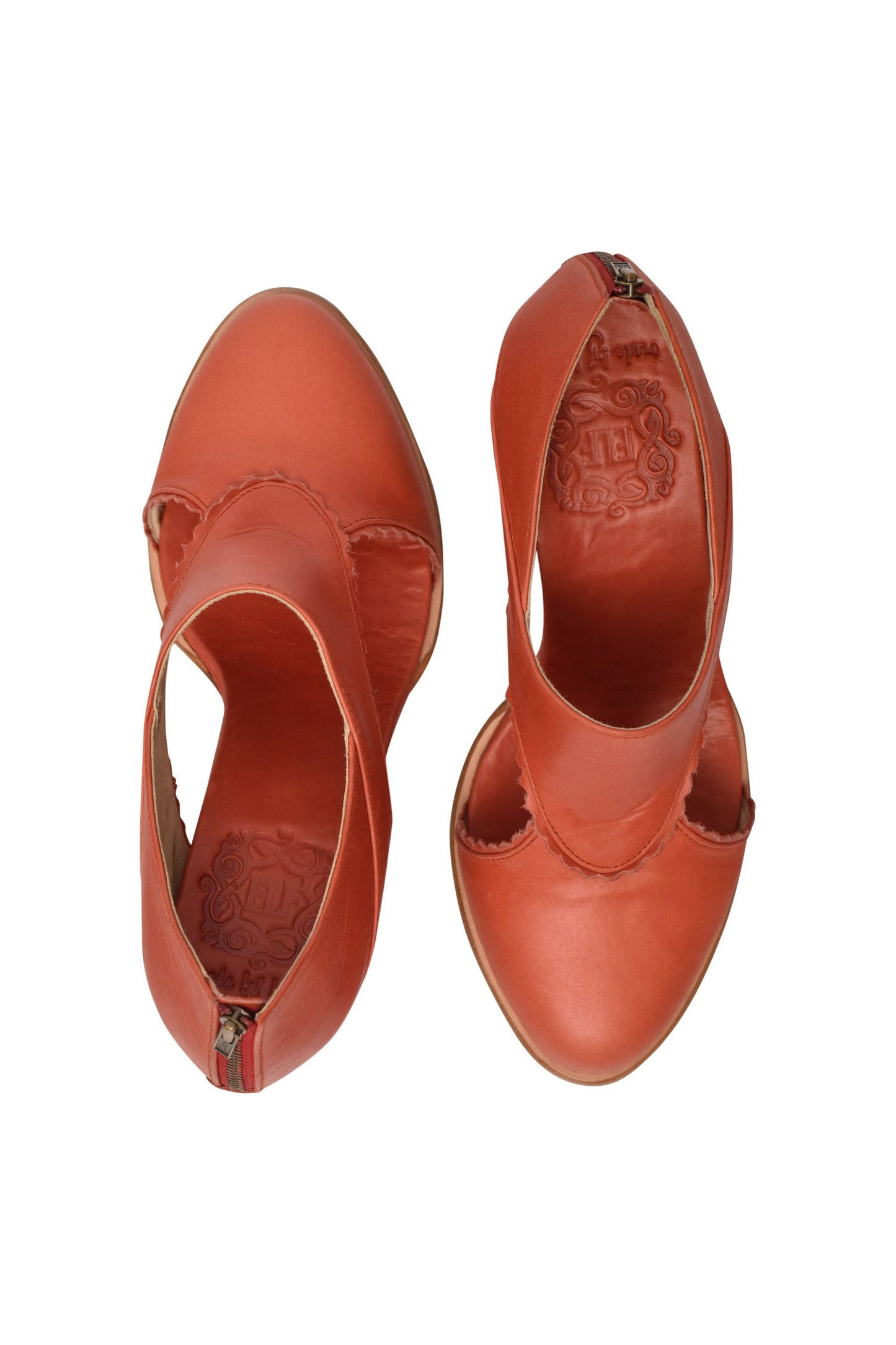Henrietta Leather Heel Booties