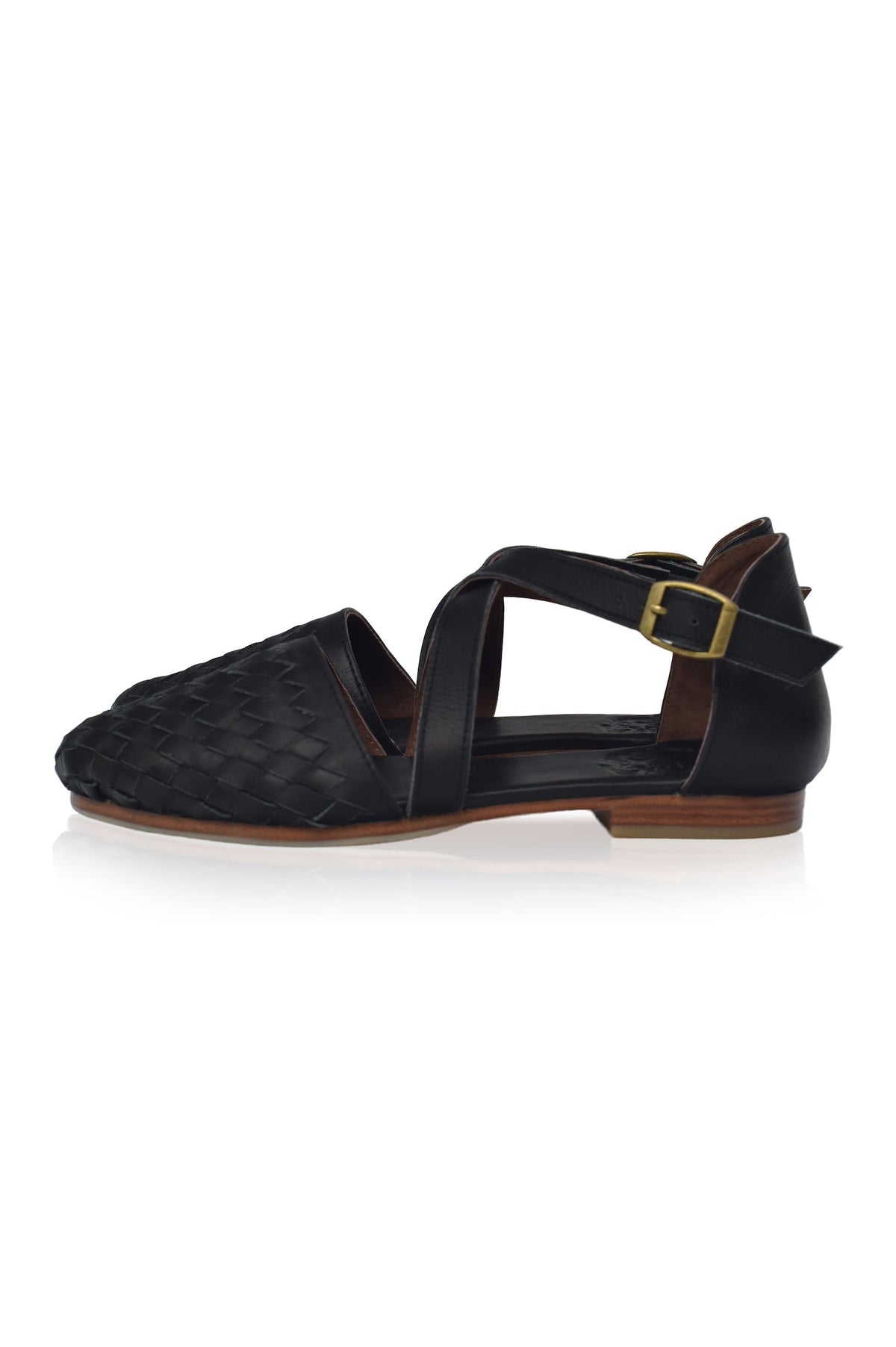 Emmeline Woven Leather Flats