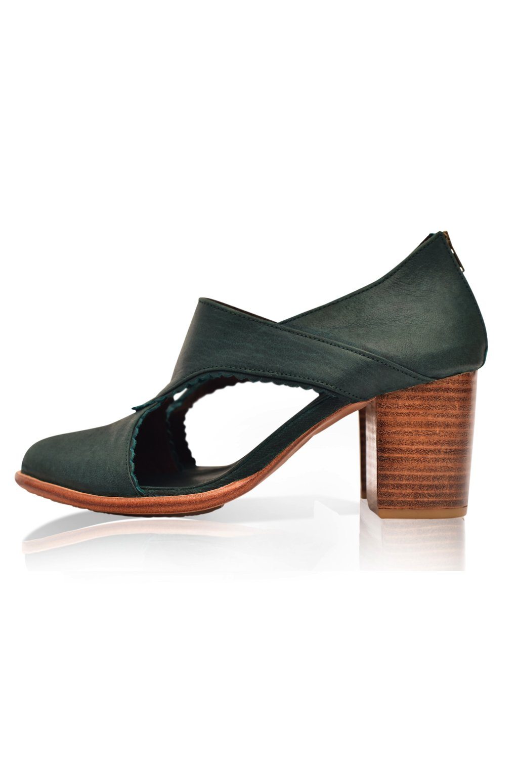 Henrietta Leather Heel Booties