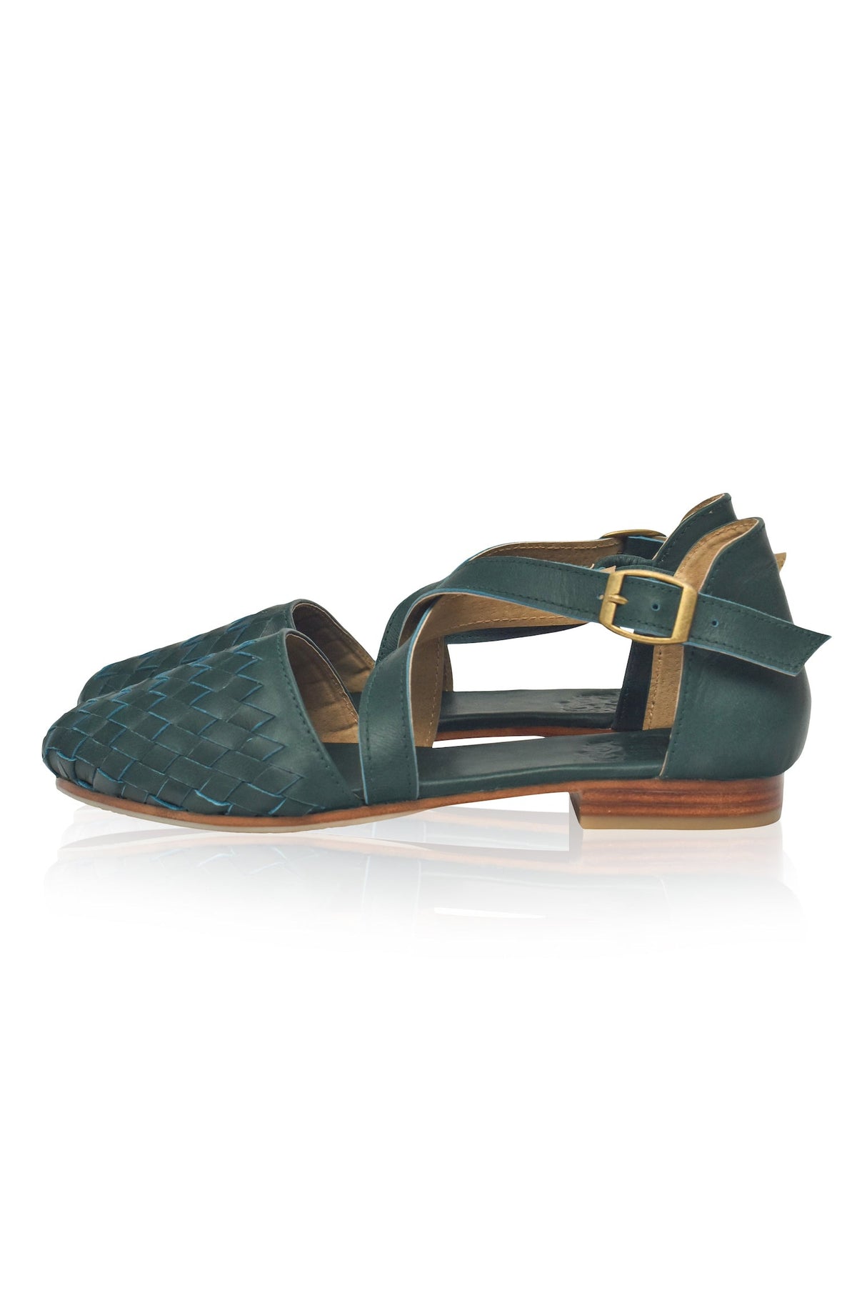 Emmeline Woven Leather Flats