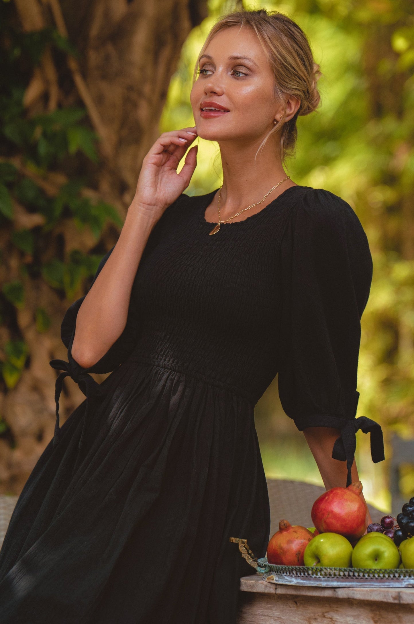Fioria Linen Midi Dress