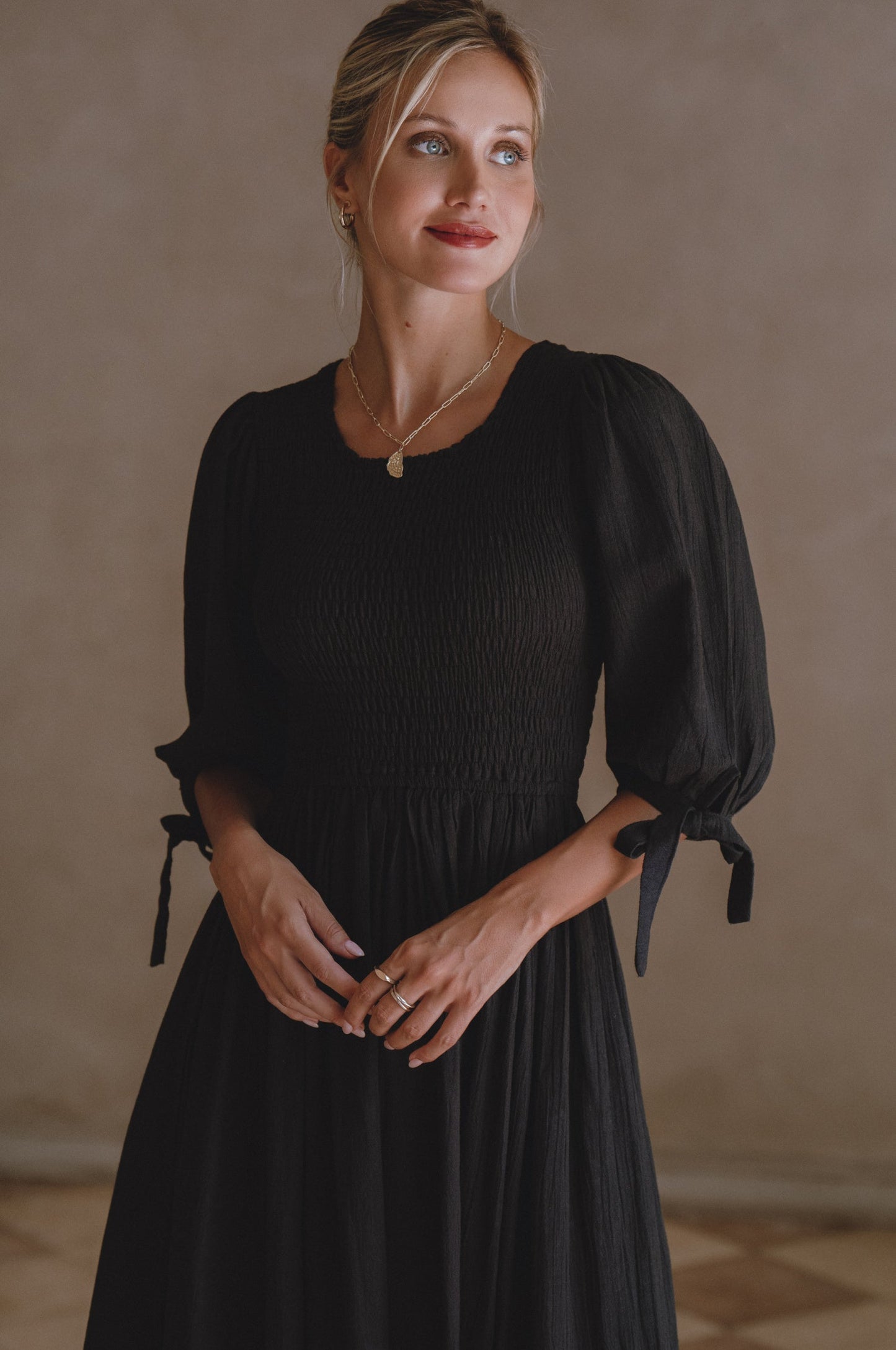 Fioria Linen Midi Dress