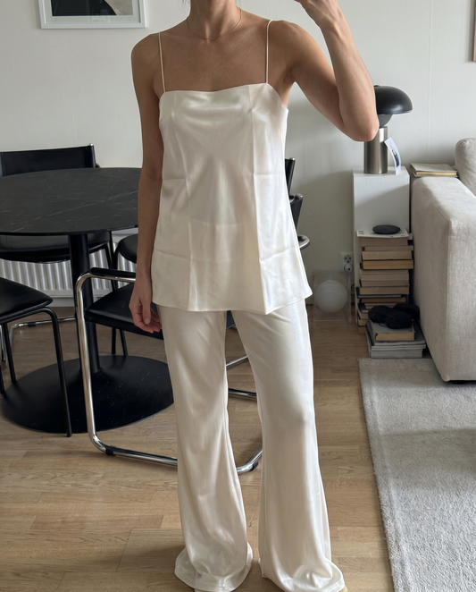 Vera Mulberry Silk Flared Pants