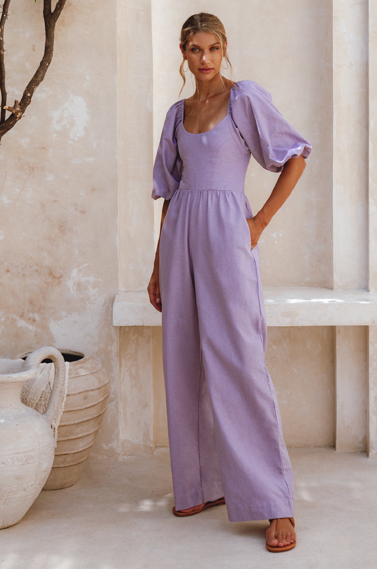 Valentine Linen Jumpsuit