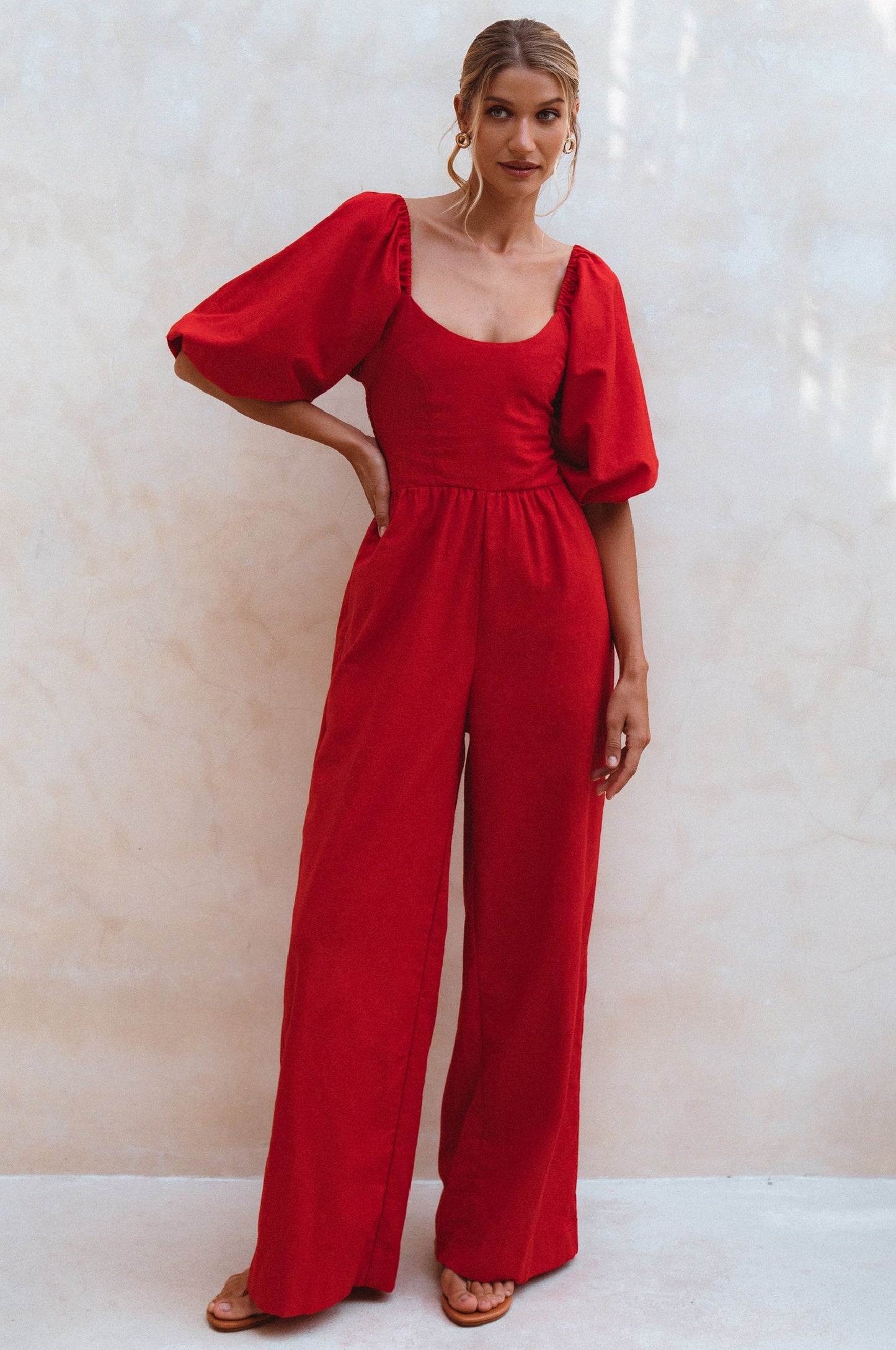 Valentine Linen Jumpsuit