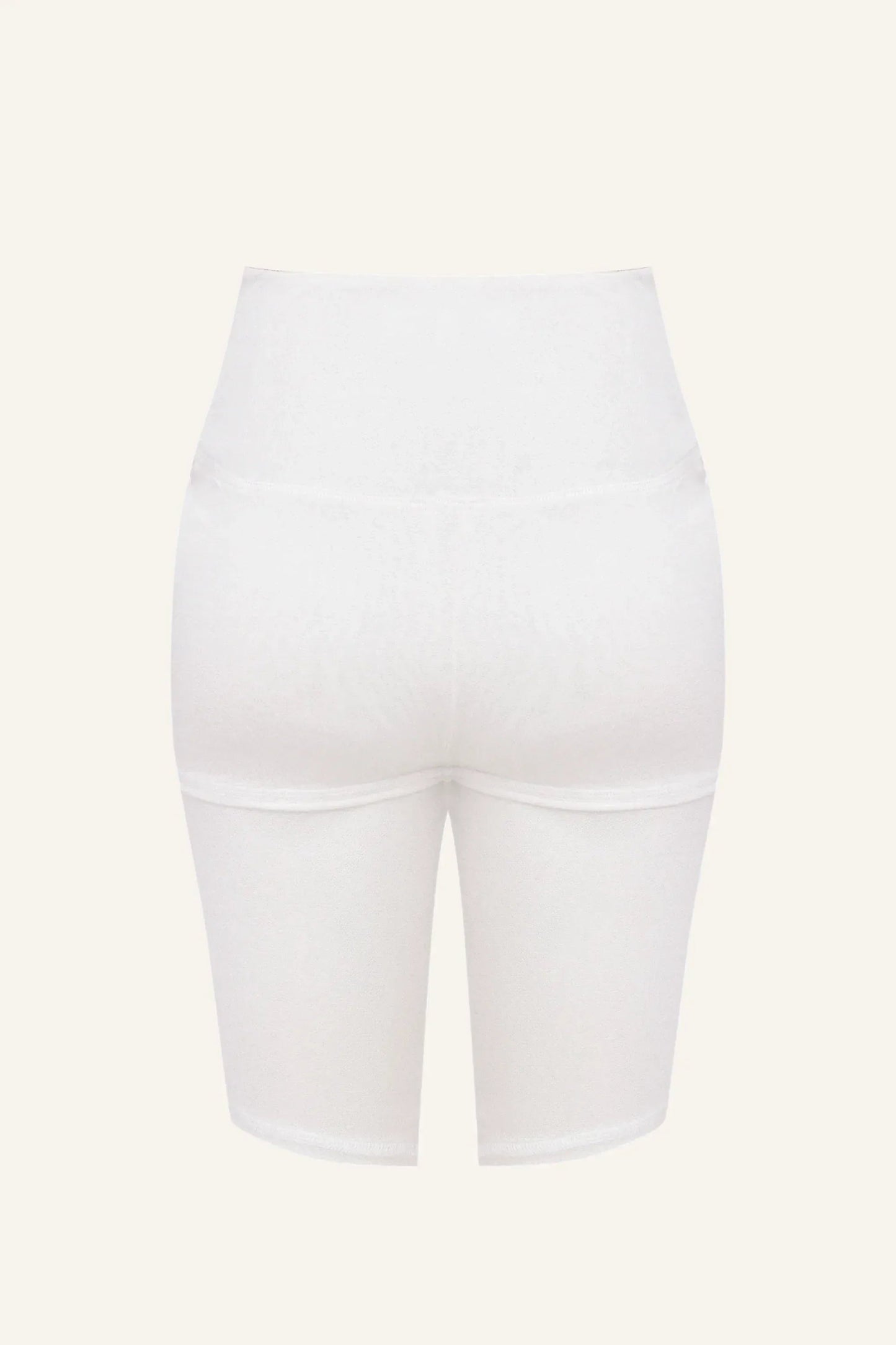 Women's Silk Sports Shorts - White