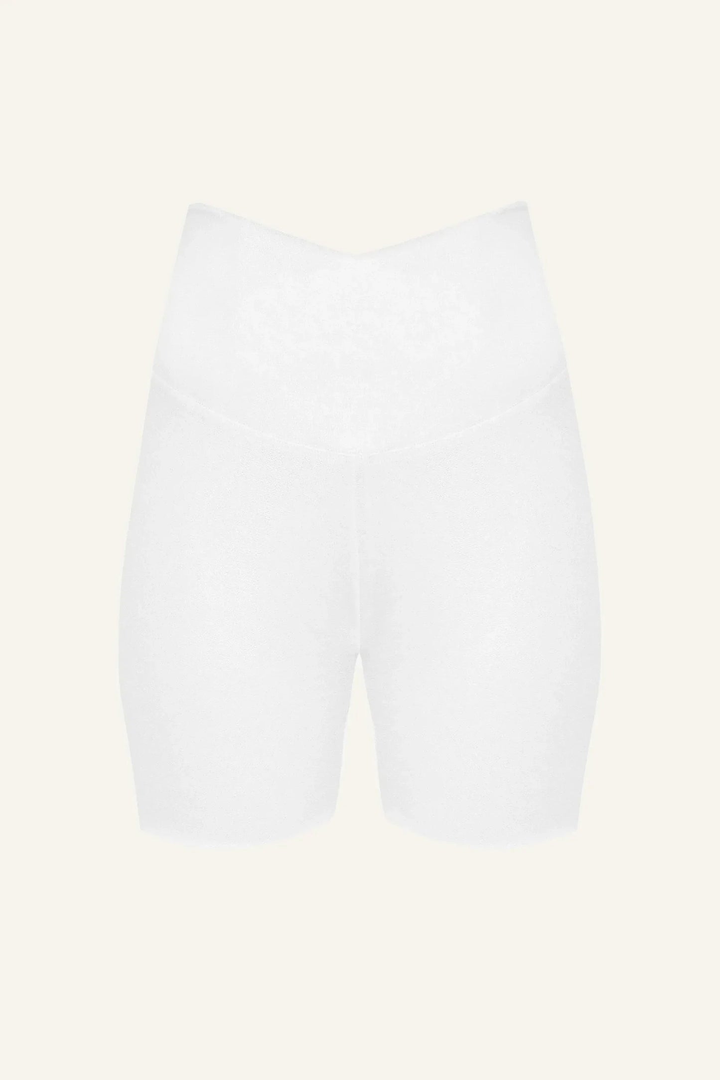 Women's Silk Bike Shorts - White